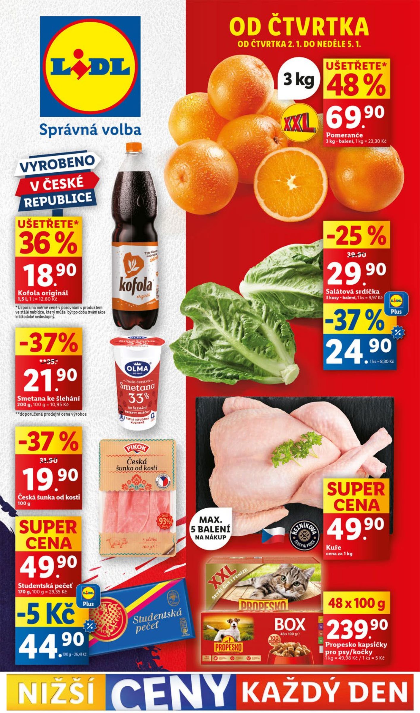 lidl - Leták Lidl od 02.01. do 05.01.