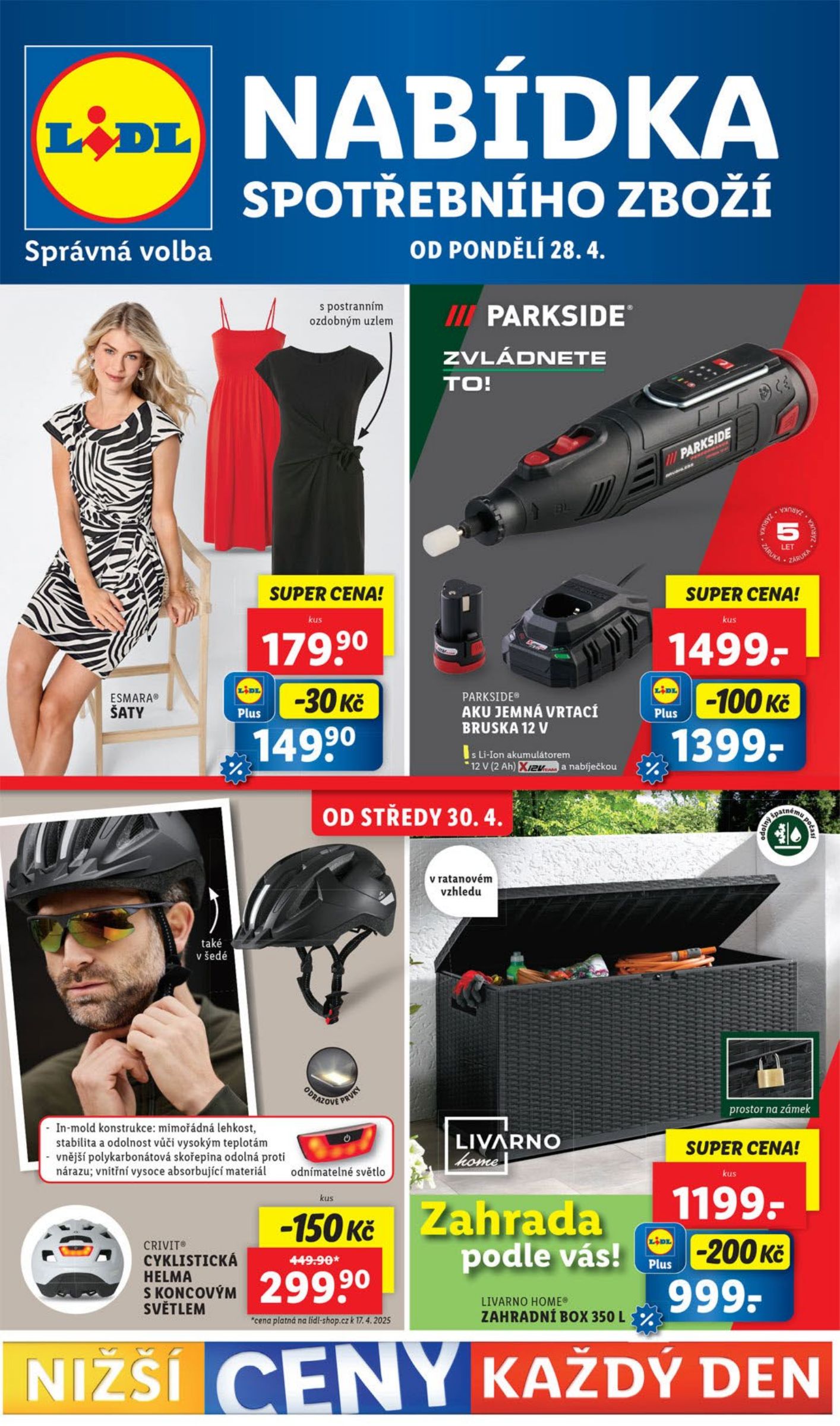 lidl - Leták Lidl - Spotřební zboží od 28.04. do 04.05.