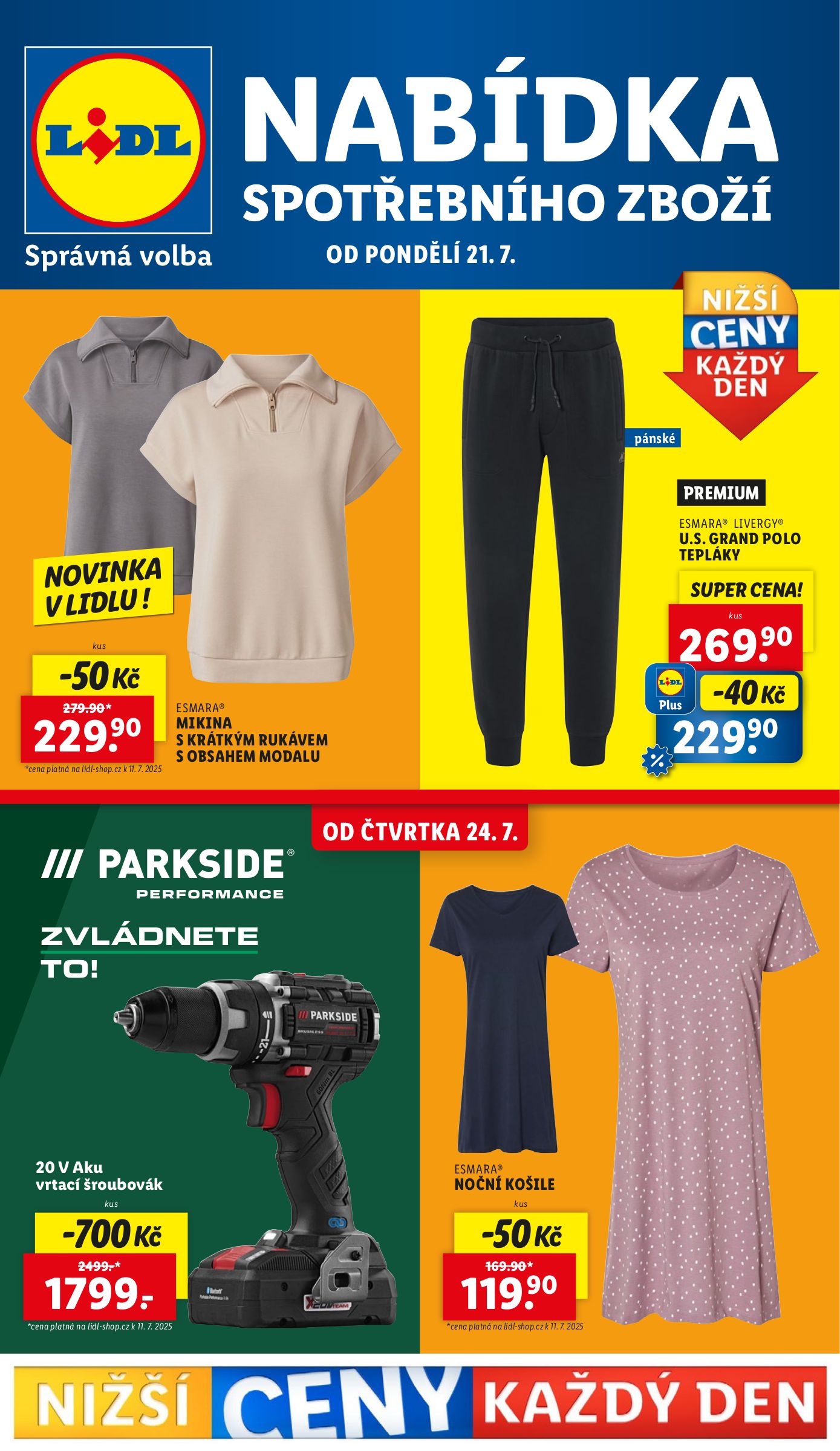lidl - Leták Lidl - Spotřební zboží od 21.07. do 27.07.