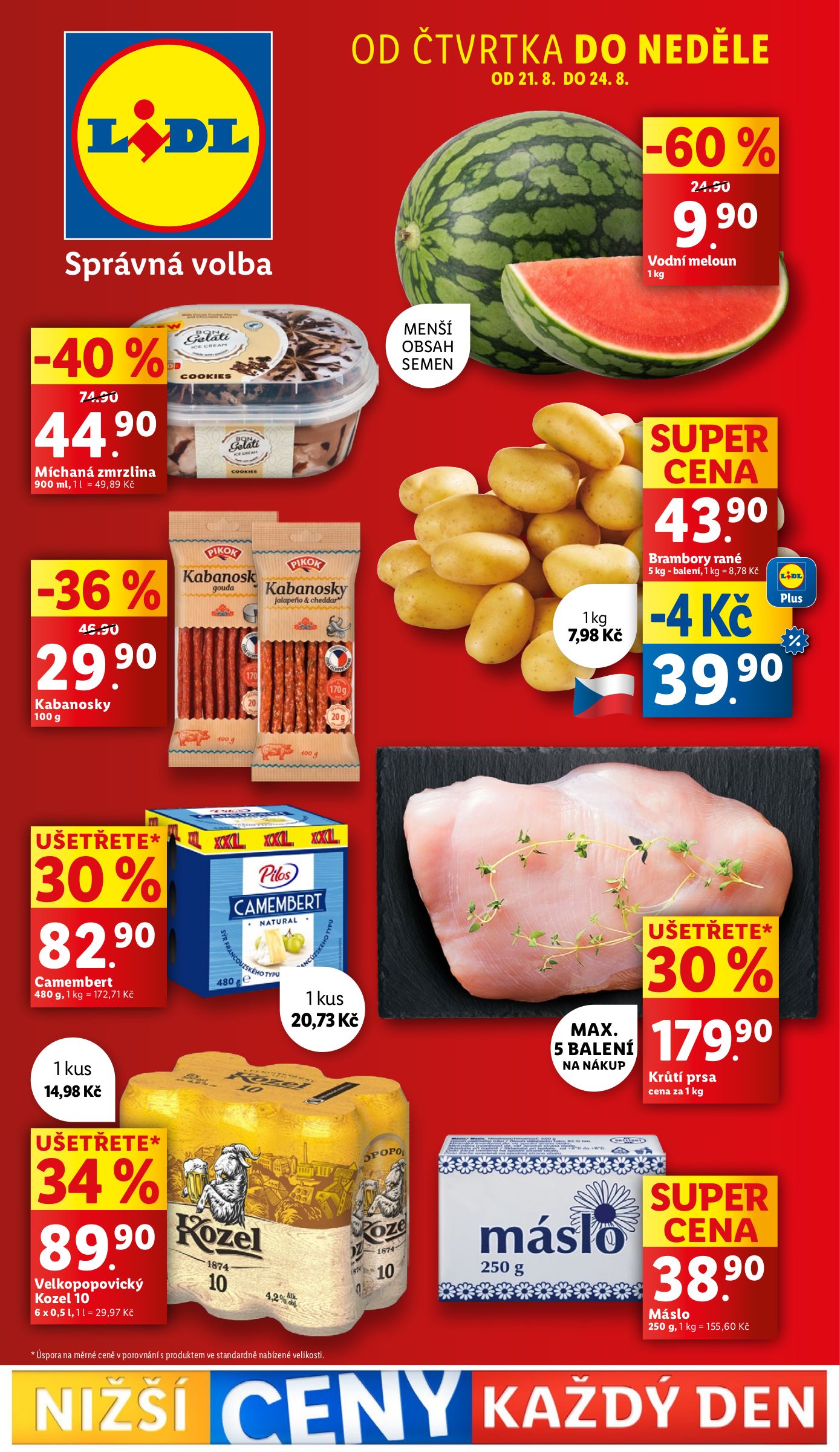 lidl - Leták Lidl od 21.08. do 24.08.
