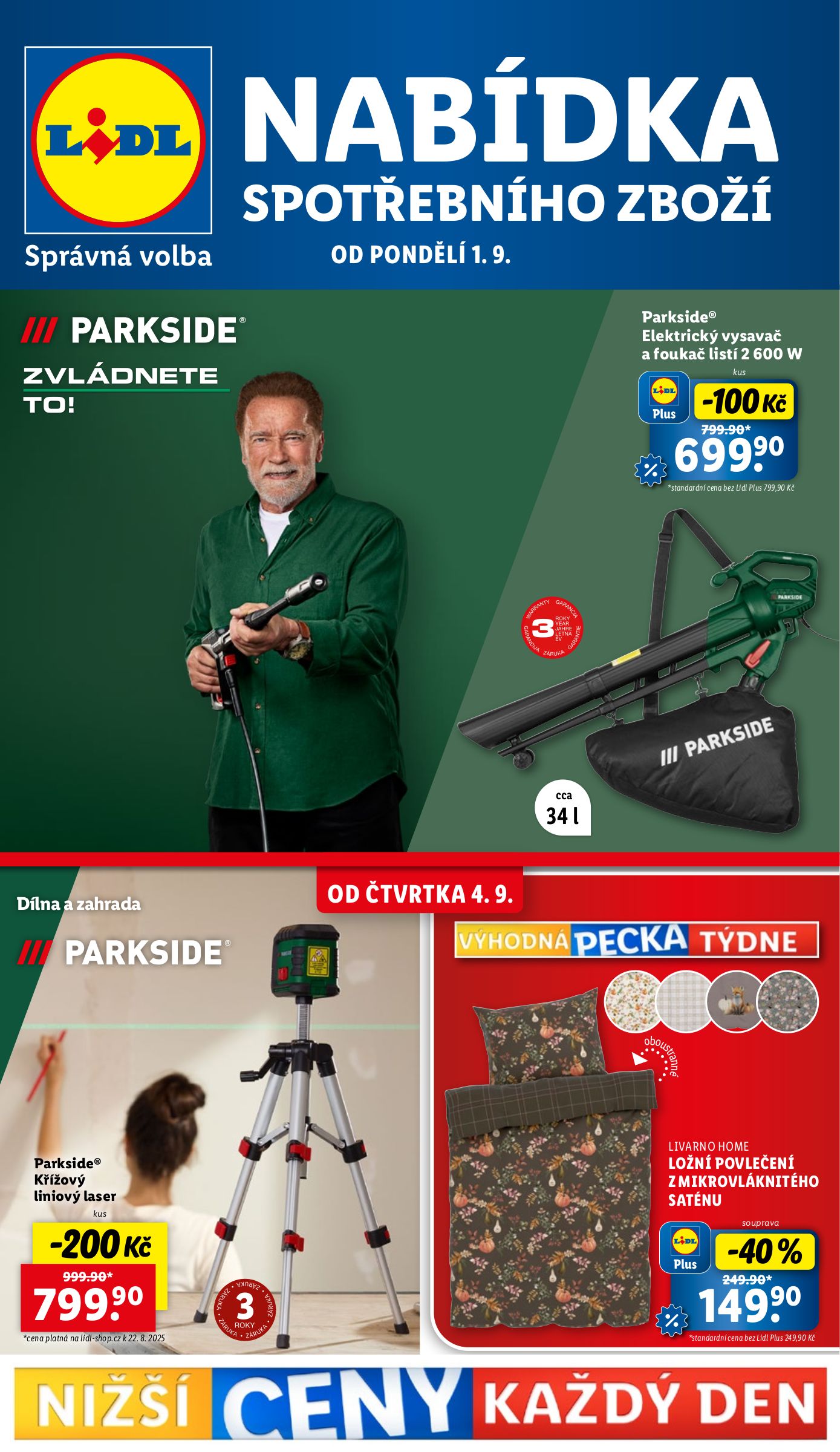 lidl - Leták Lidl - Spotřební zboží od 01.09. do 07.09.