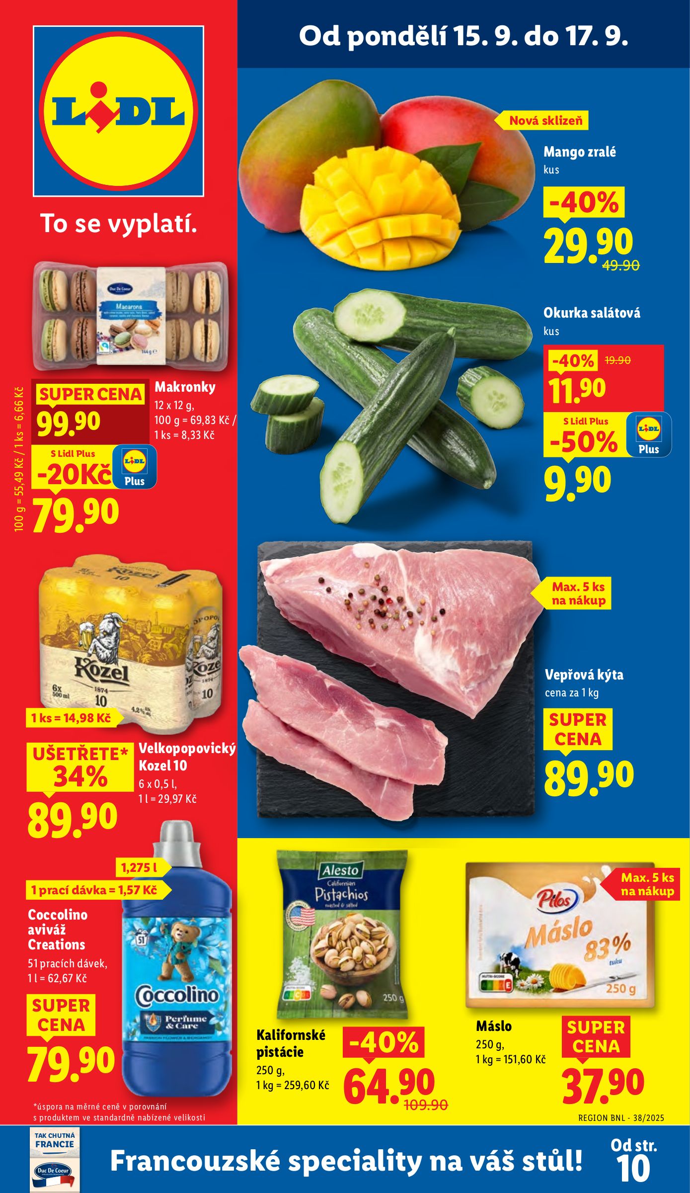 lidl - Leták Lidl od 15.09. do 17.09.