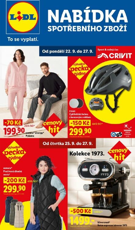 lidl - Leták Lidl - Spotřební zboží od 22.09. do 27.09.