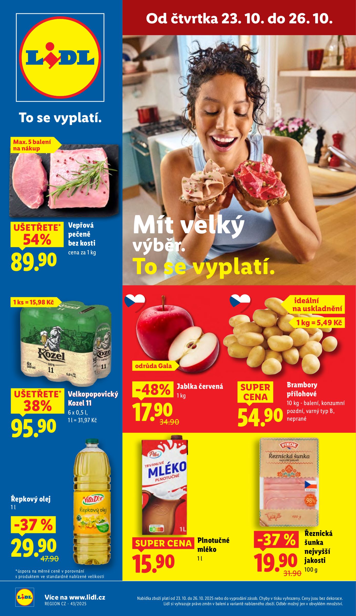 lidl - Aktuální leták Lidl od 23.10. do 26.10.
