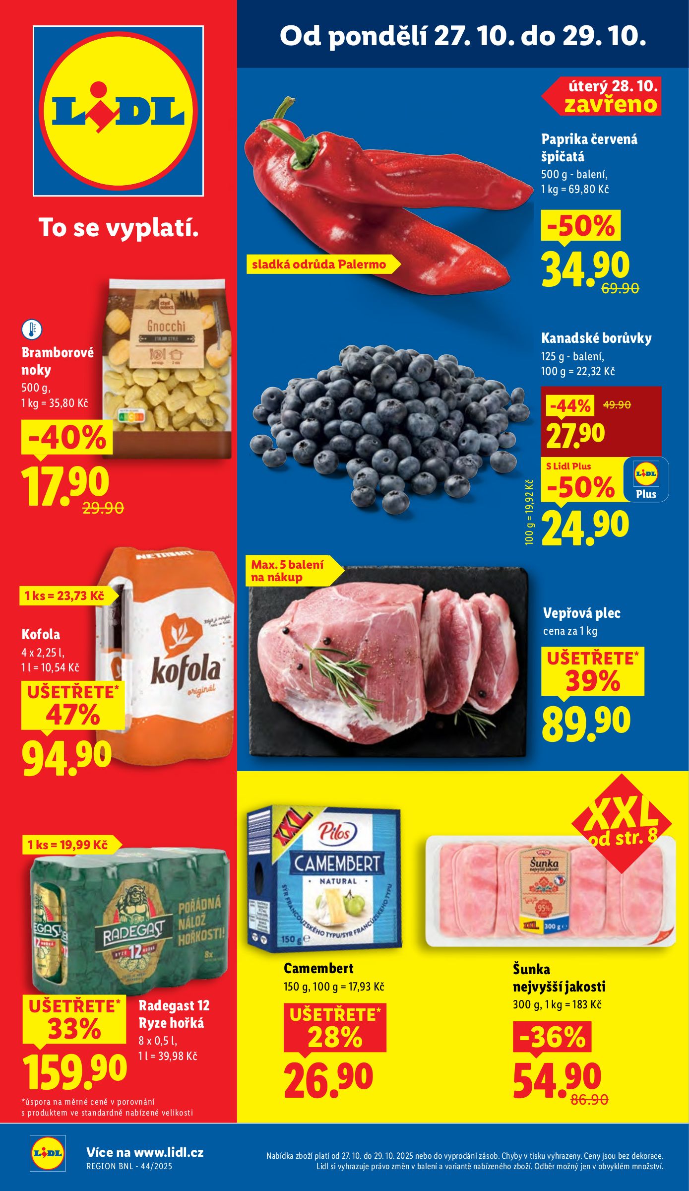 lidl - Aktuální leták Lidl od 27.10. do 29.10.