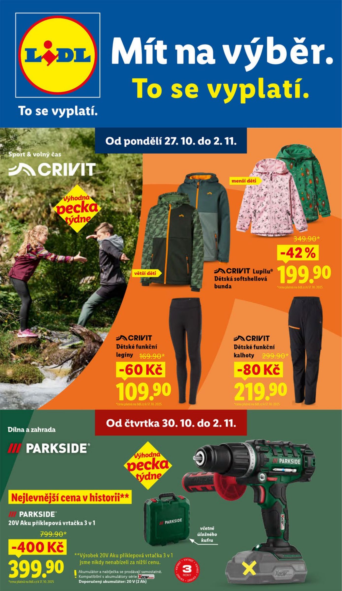 lidl - Aktuální leták Lidl - Spotřební zboží od 27.10. do 02.11.