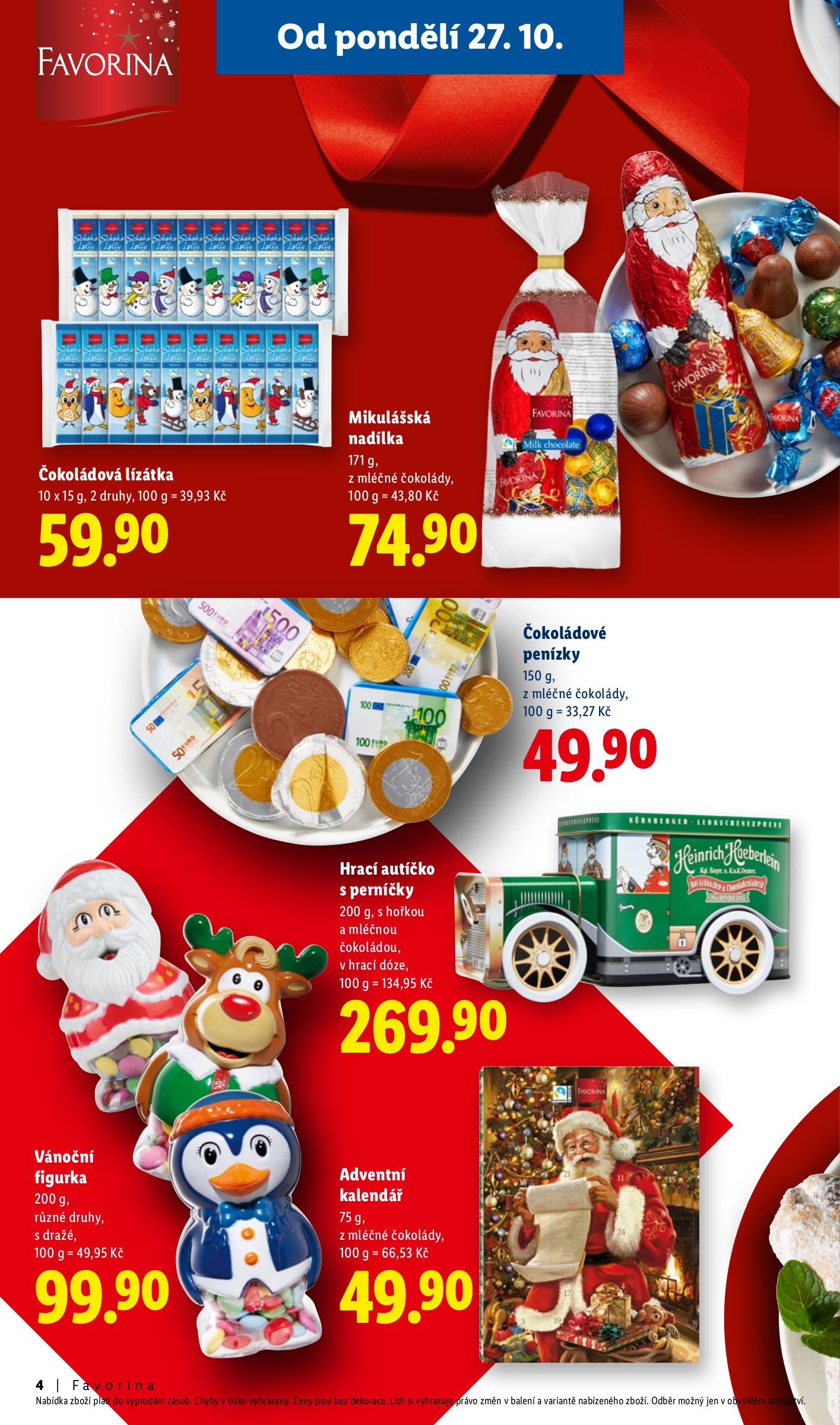 lidl - Aktuální leták Lidl - Favorina od 27.10. do 24.12. - page: 4