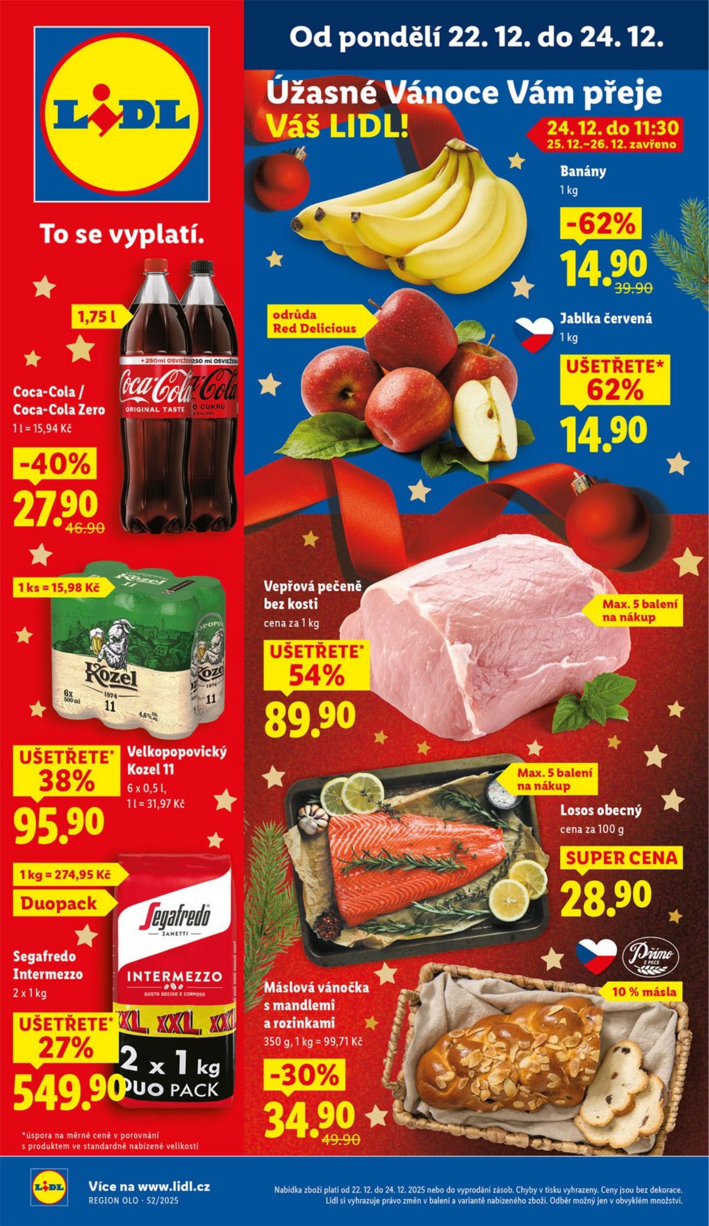 lidl - Aktuální leták Lidl od 22.12. do 24.12.
