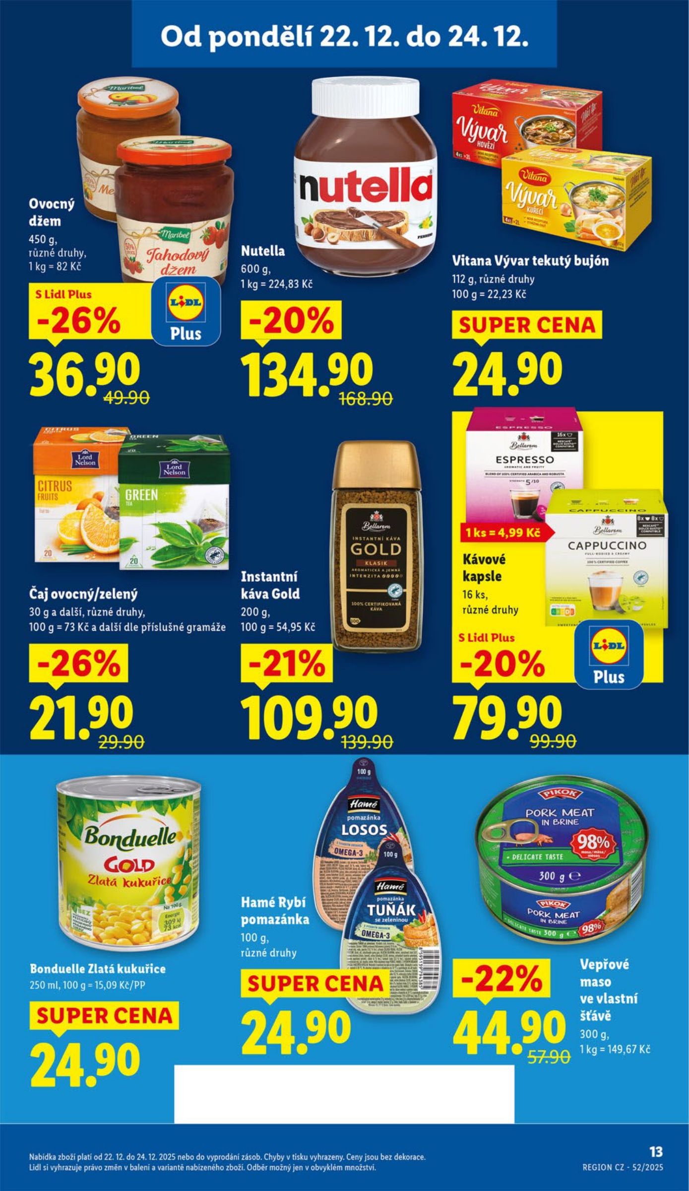 lidl - Aktuální leták Lidl od 22.12. do 24.12. - page: 13