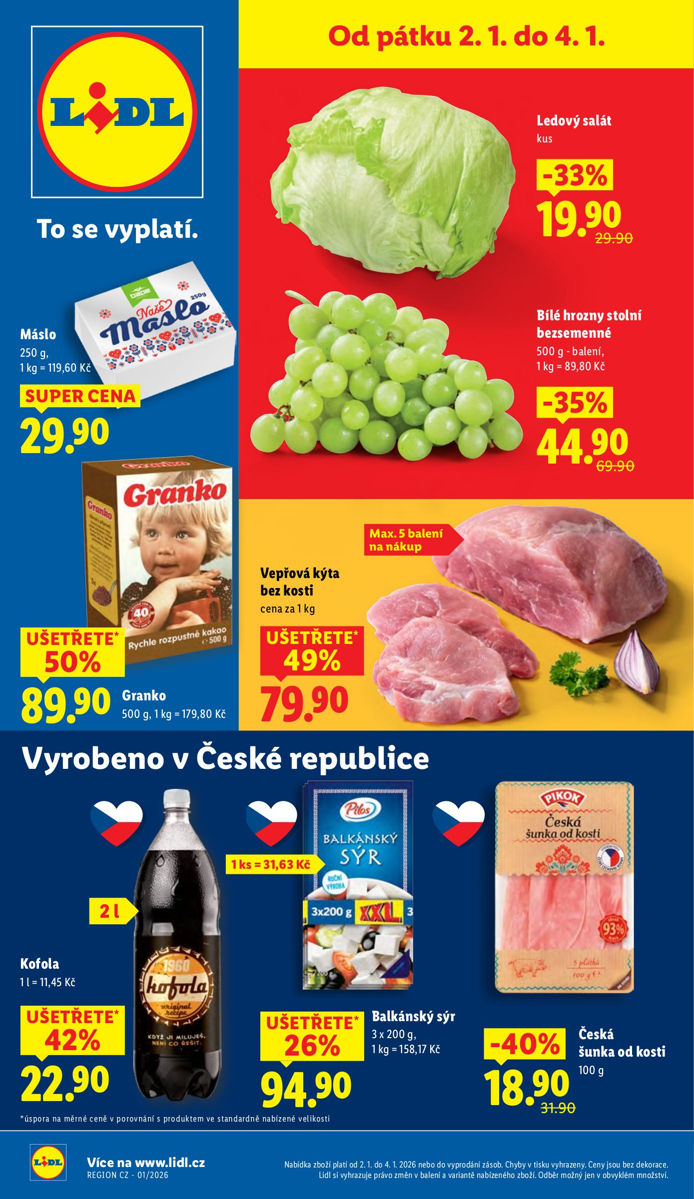 lidl - Aktuální leták Lidl od 02.01. do 04.01.