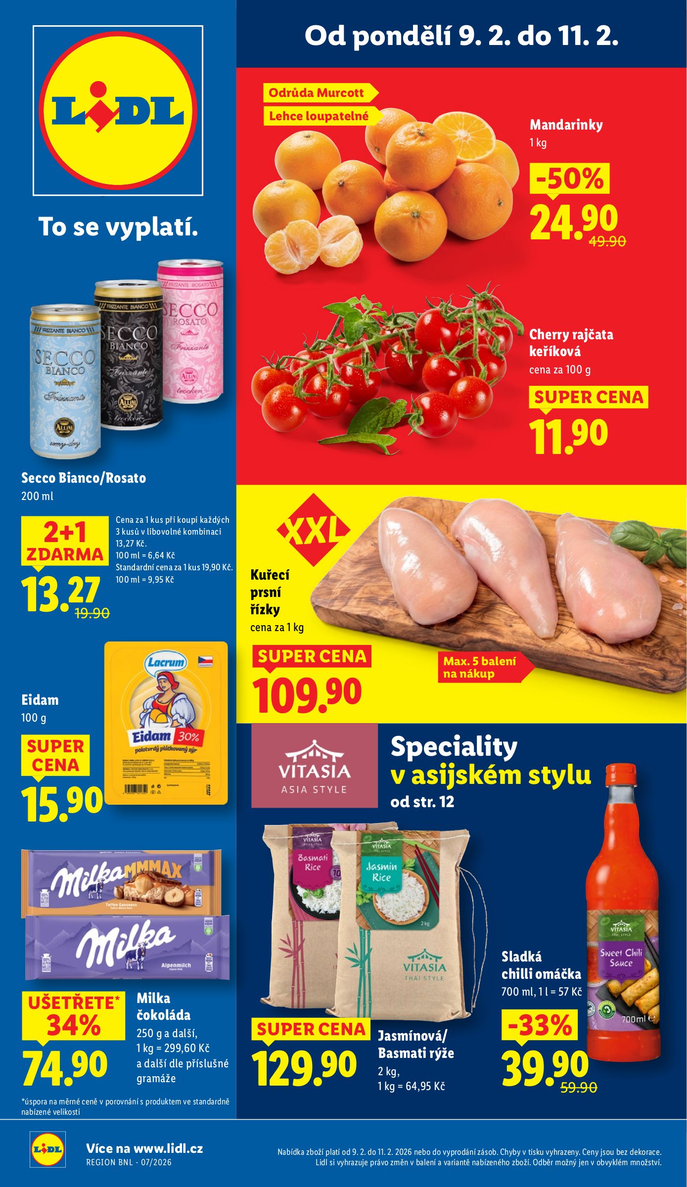 lidl - Lidl leták platný od pondělí 09.02.2026 do středy 11.02.2026