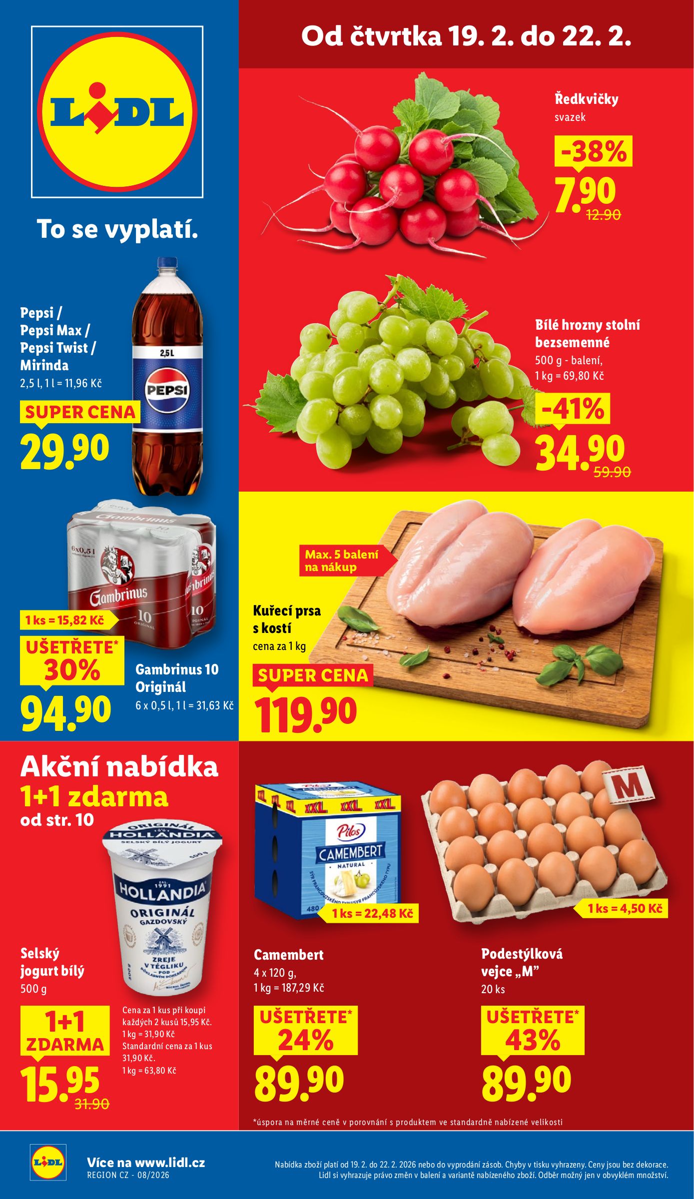 lidl - Lidl leták platný od čtvrtka 19.02.2026 do neděle 22.02.2026