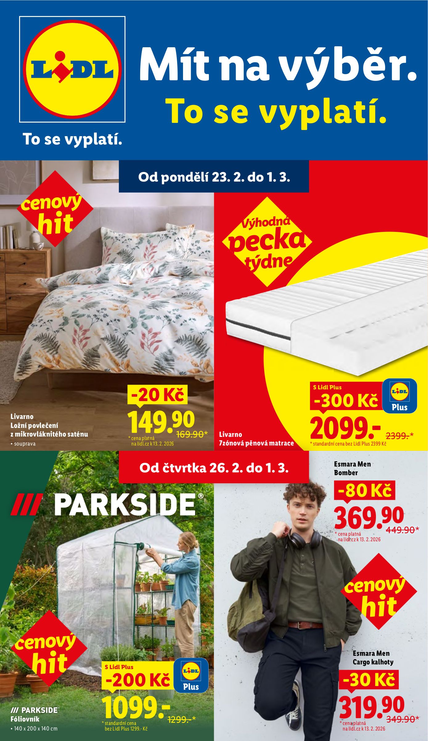 lidl - Lidl - Spotřební zboží leták platný od pondělí 23.02.2026 do neděle 01.03.2026
