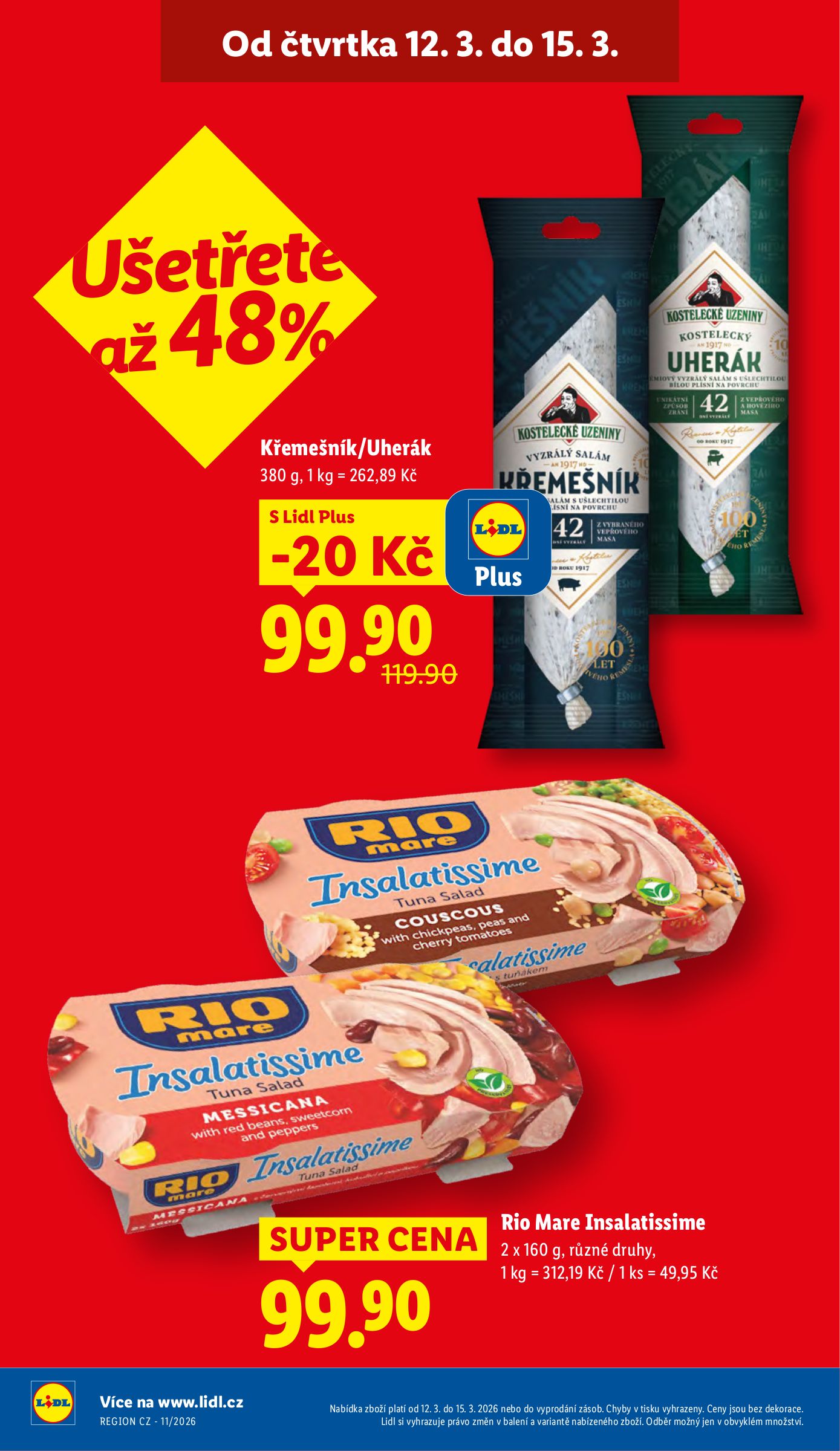 lidl - Lidl leták platný od čtvrtka 12.03.2026 do neděle 15.03.2026 - page: 4