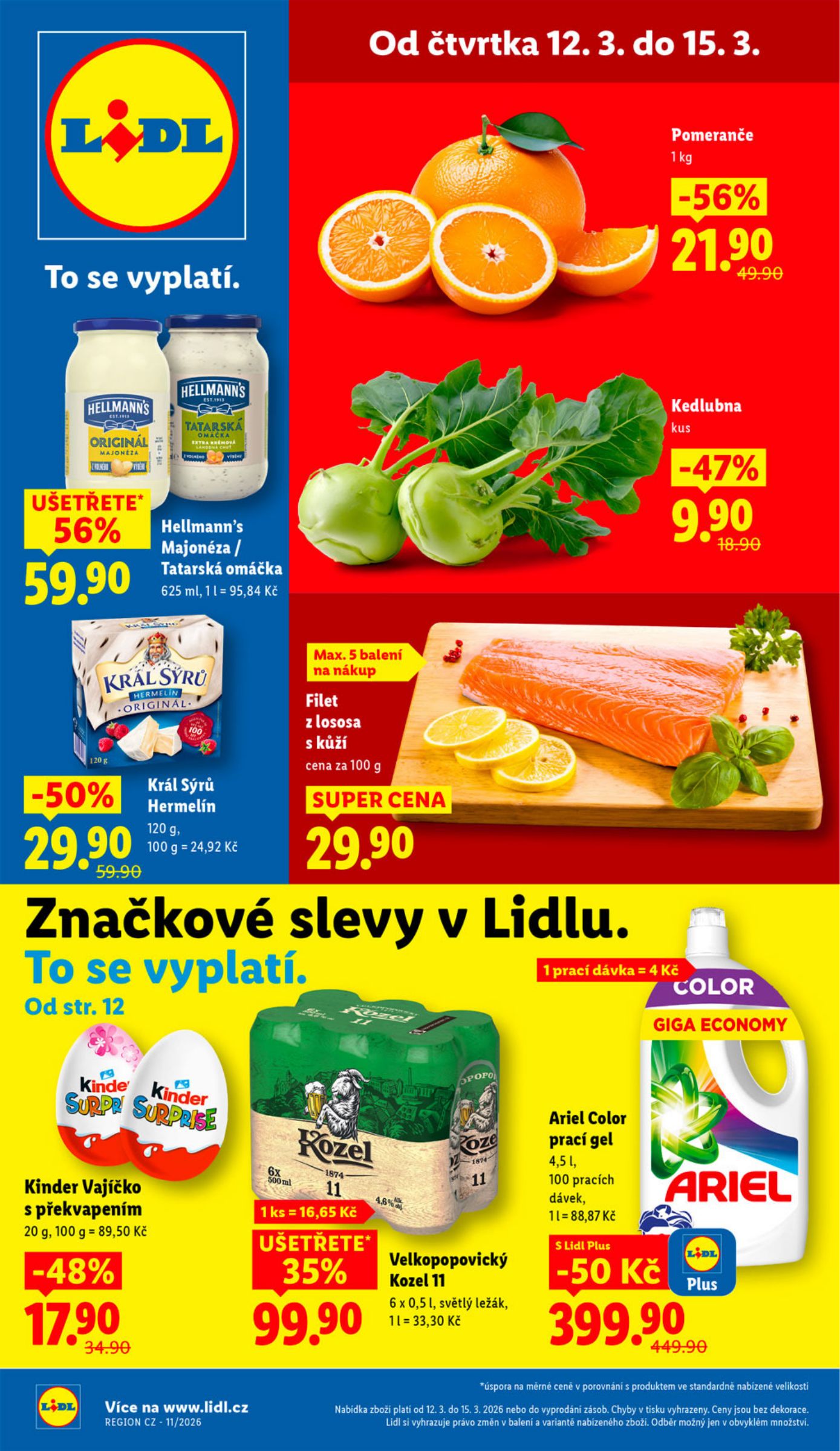 lidl - Lidl leták platný od čtvrtka 12.03.2026 do neděle 15.03.2026
