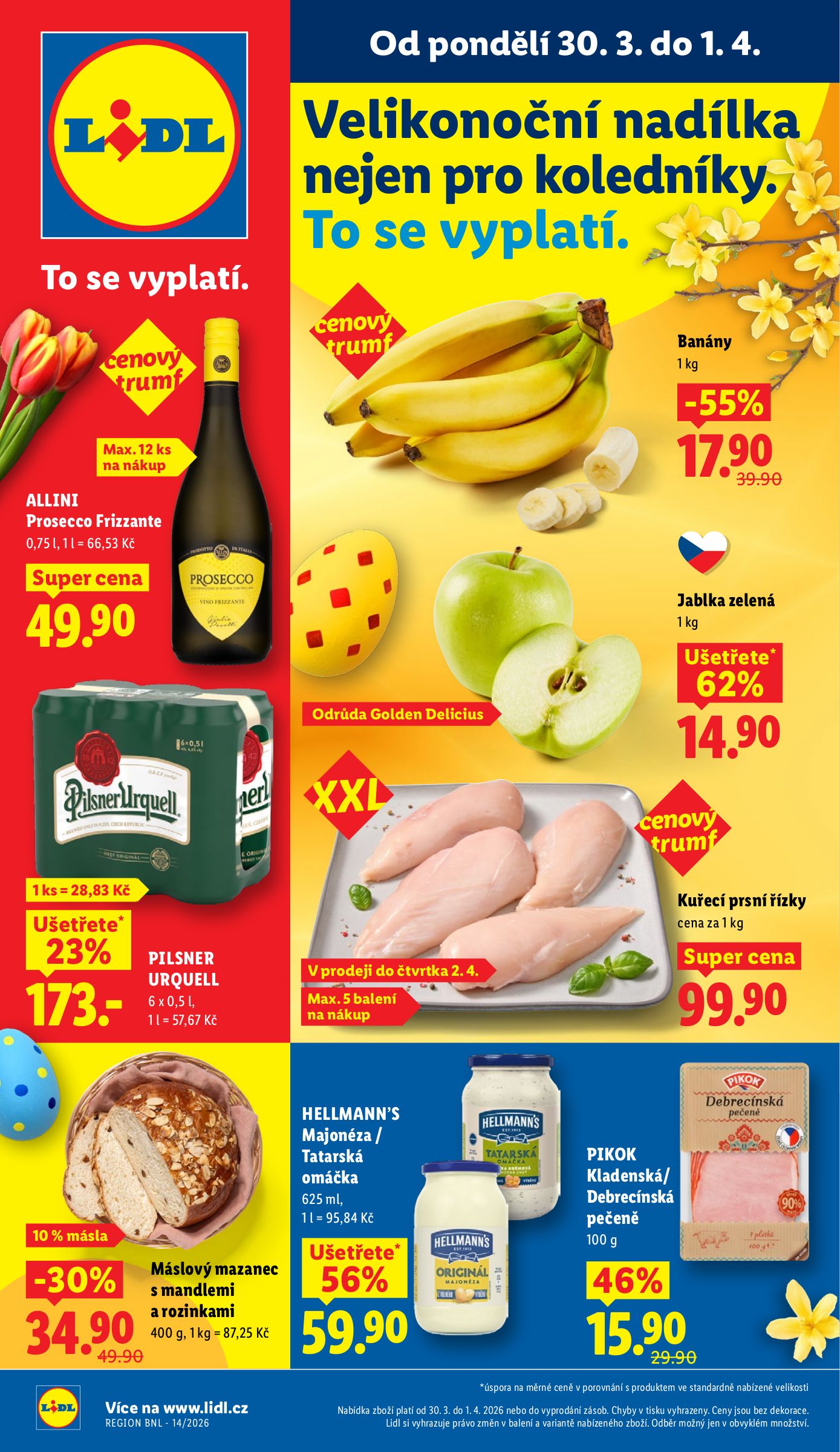 lidl - Lidl leták platný od pondělí 30.03.2026 do středy 01.04.2026