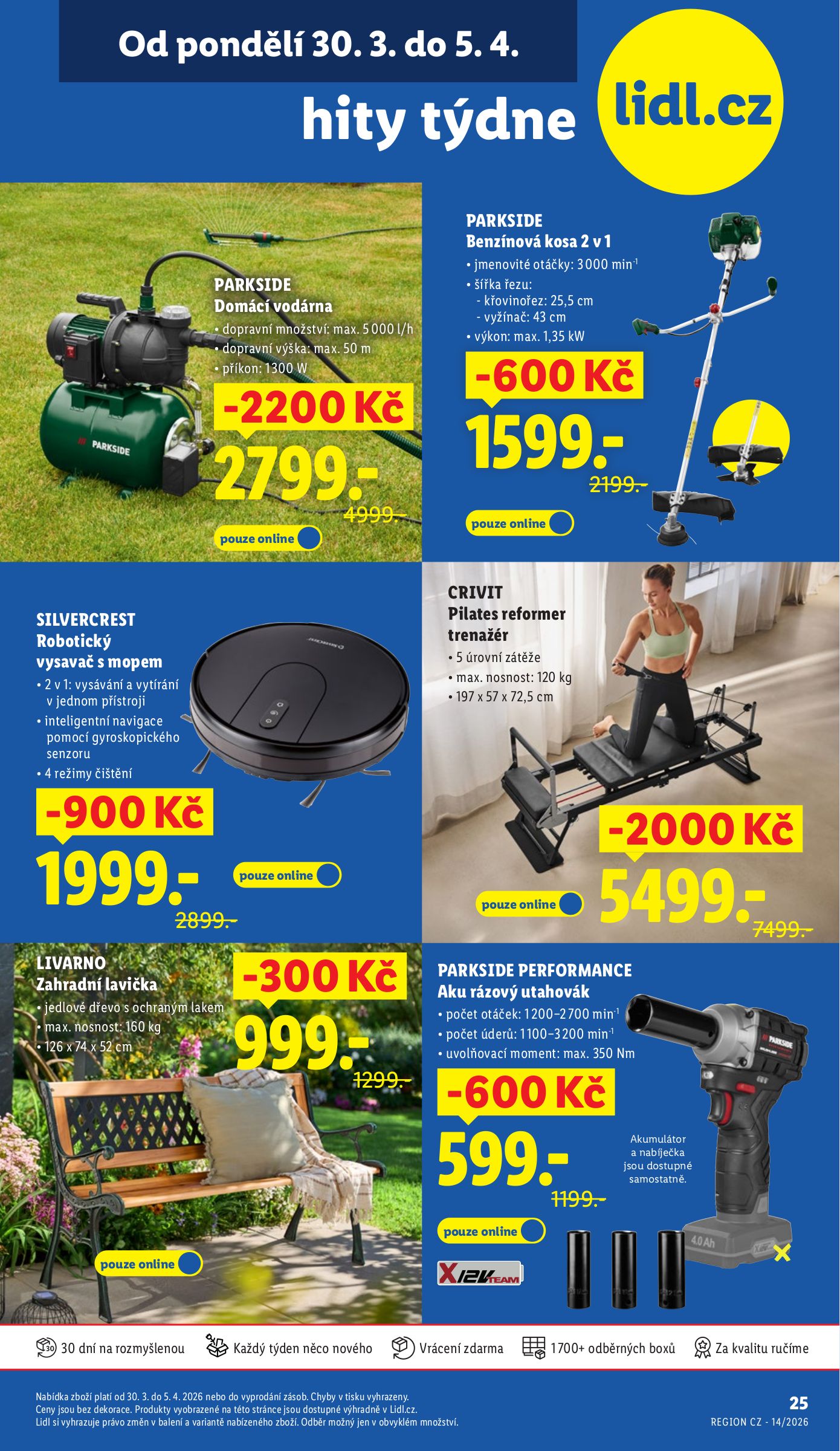 lidl - Lidl - Hity týdne leták platný od pondělí 30.03.2026 do neděle 05.04.2026