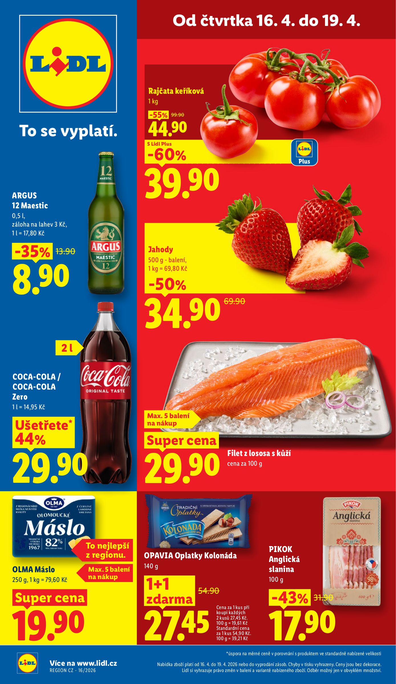 lidl - Lidl leták na příští týden od čtvrtka 16.04.2026 do neděle 19.04.2026