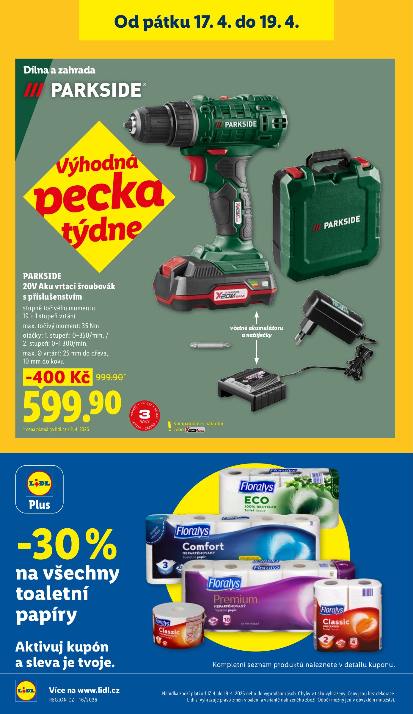 lidl - Lidl - Spotřební zboží leták na příští týden od pondělí 13.04.2026 do neděle 19.04.2026 - page: 26