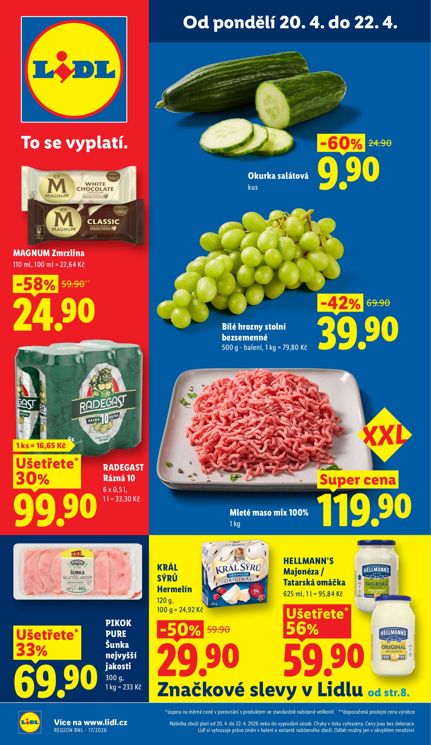 lidl - Lidl leták na příští týden od pondělí 20.04.2026 do středy 22.04.2026