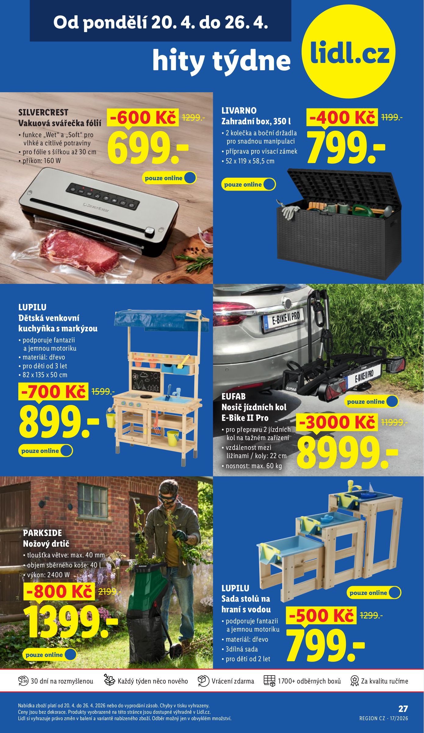 lidl - Lidl - Hity týdne leták na příští týden od pondělí 20.04.2026 do neděle 26.04.2026 - page: 1