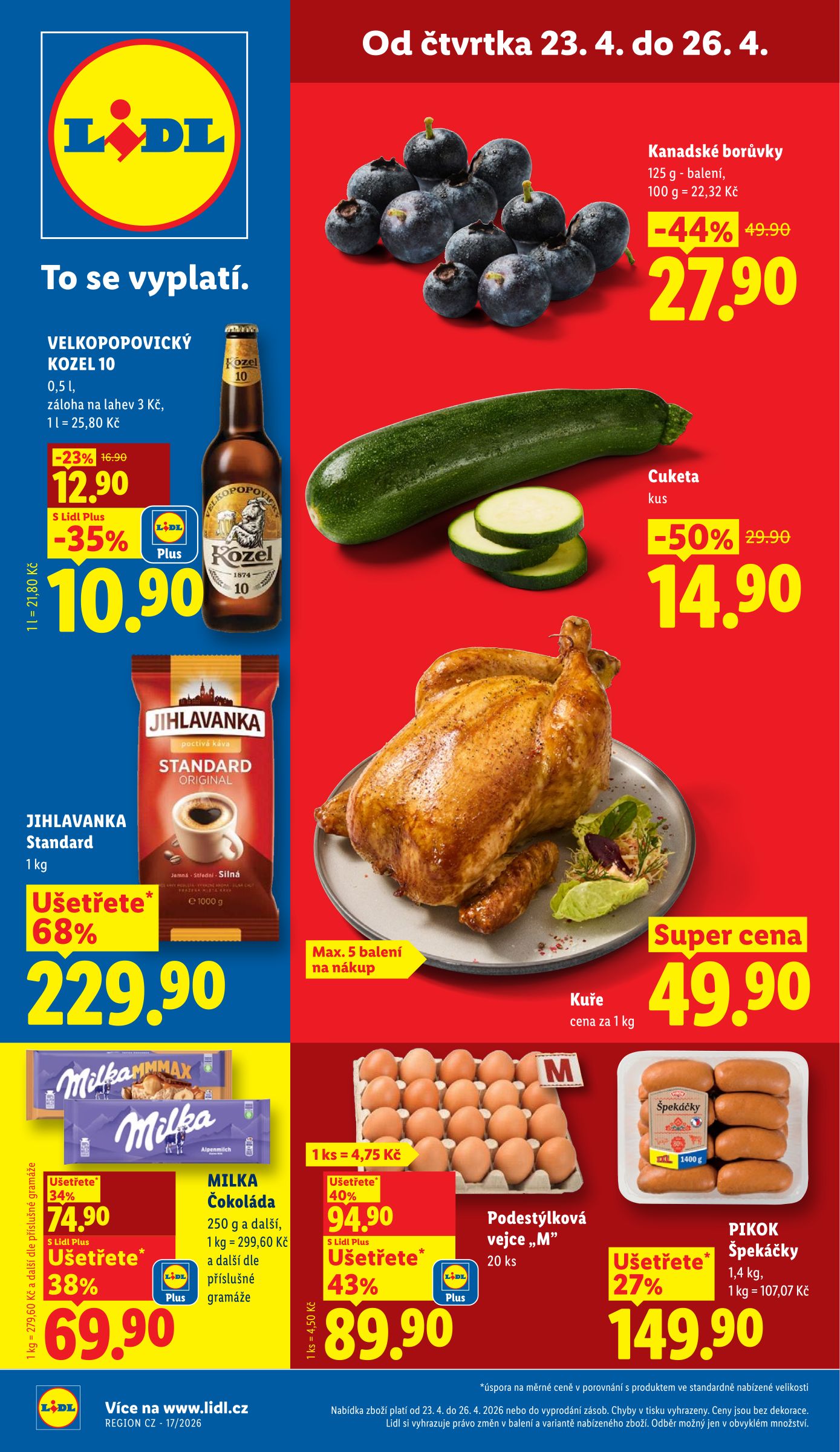 lidl - Aktuální Lidl leták platný od čtvrtka 23.04.2026 do neděle 26.04.2026