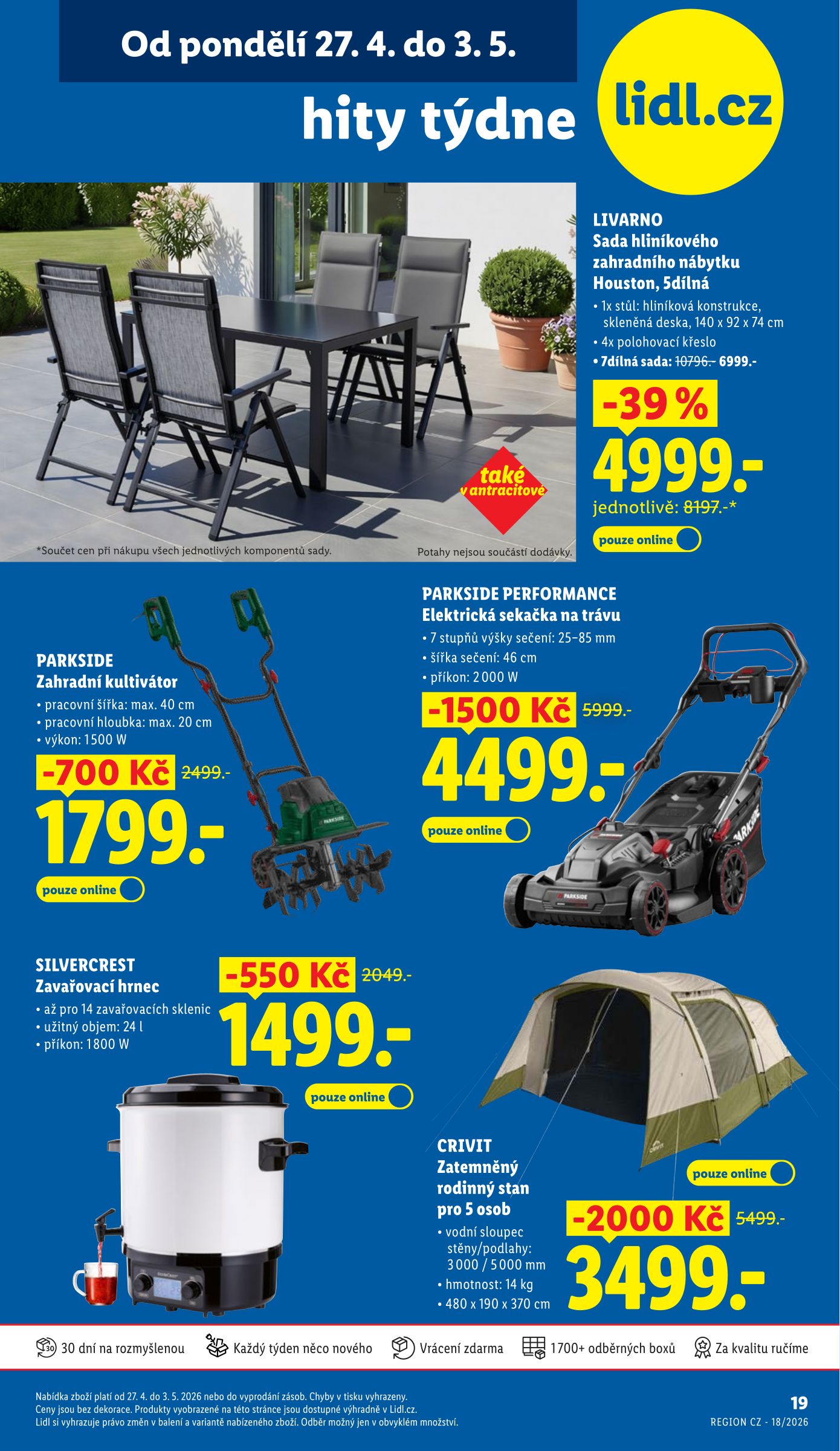 lidl - Lidl - Hity týdne leták na příští týden od pondělí 27.04.2026 do neděle 03.05.2026