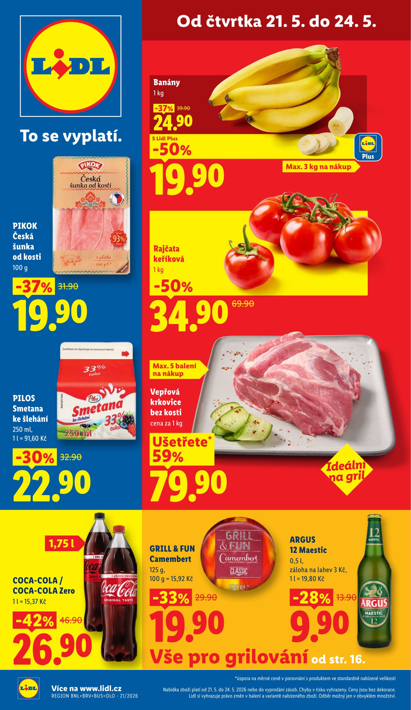 lidl - Lidl leták na příští týden od čtvrtka 21.05.2026 do neděle 24.05.2026