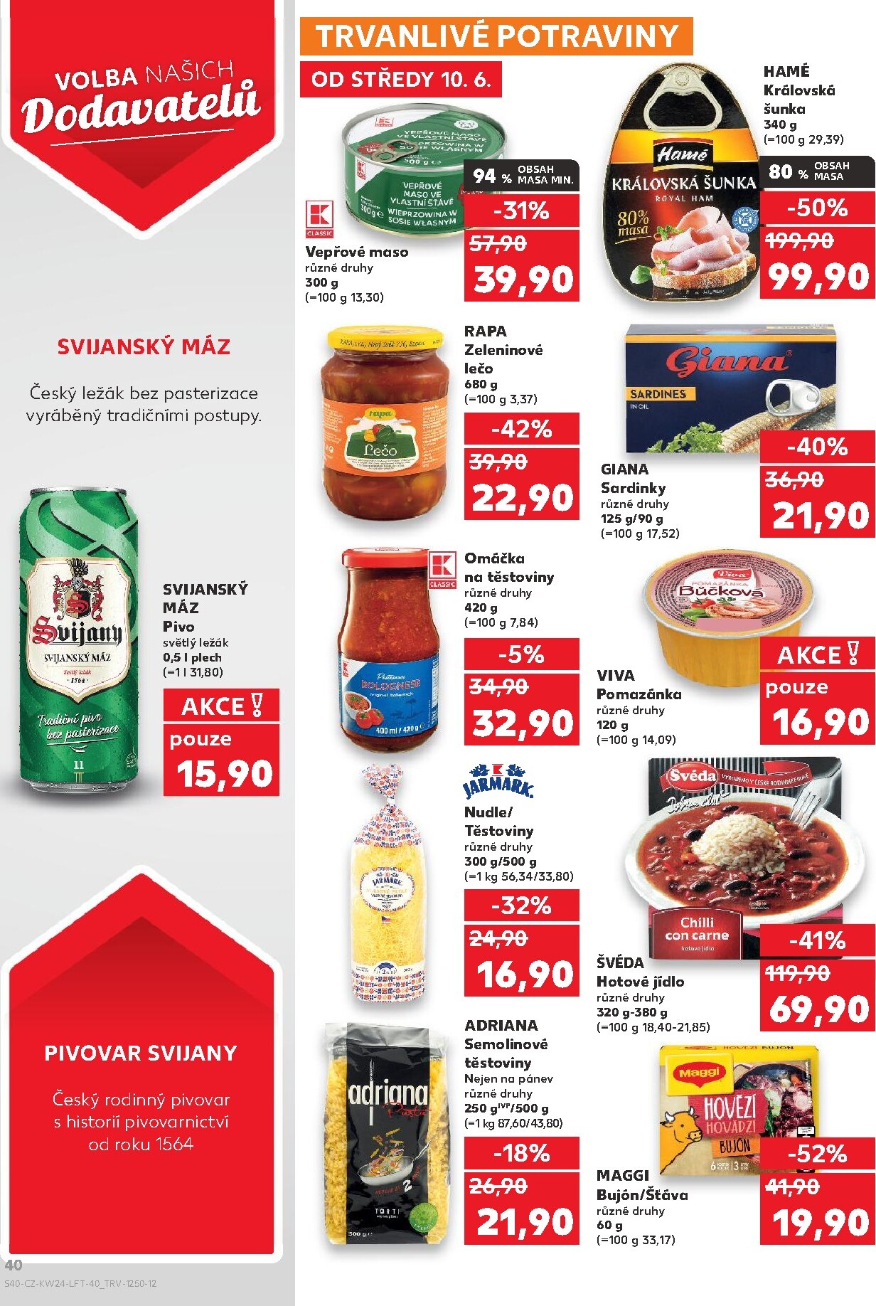 kaufland - Budoucí Kaufland - Kolín leták platný od středy 10.06.2026 do úterý 16.06.2026 - page: 40