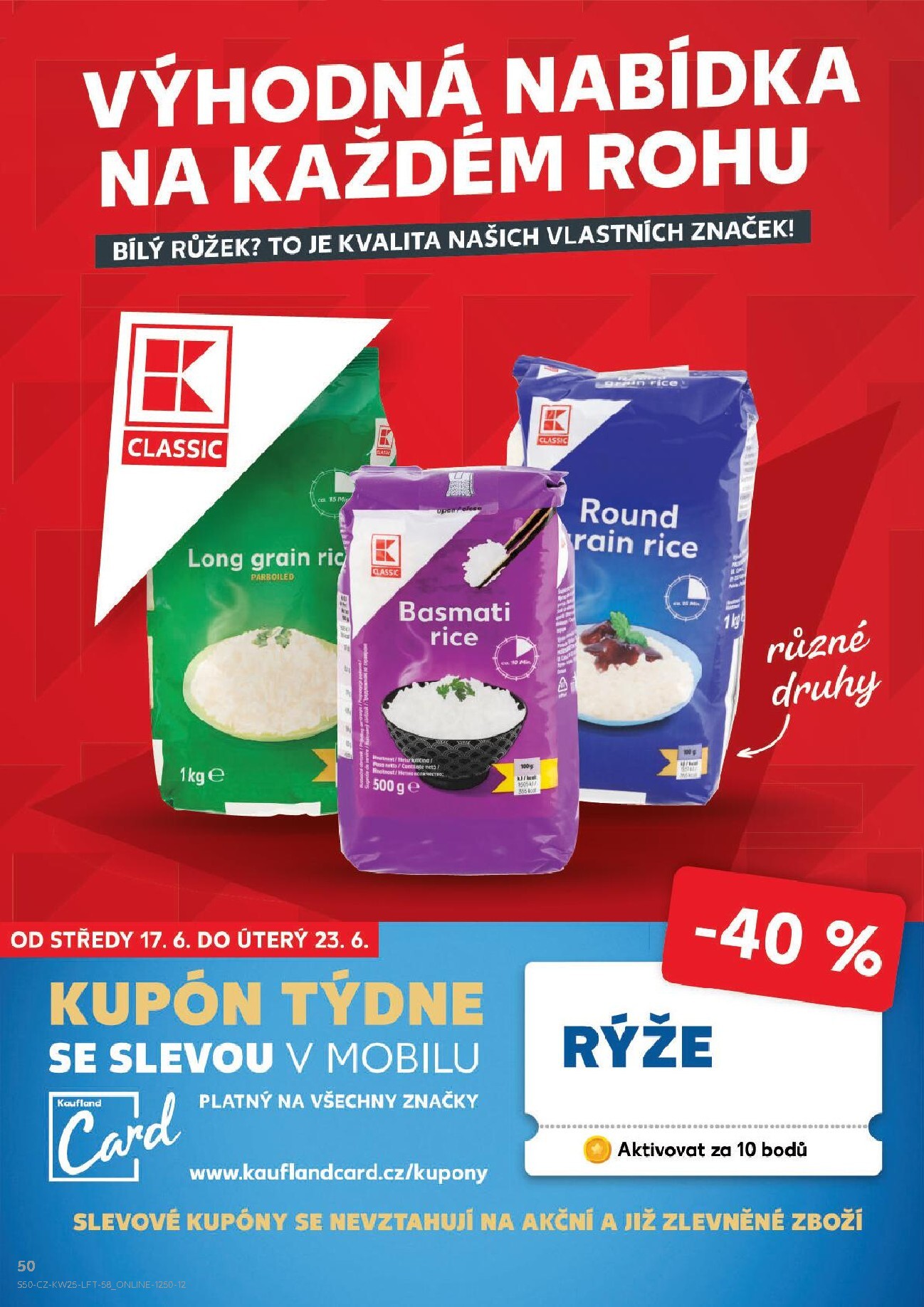 kaufland - Kaufland - Kolín leták na příští týden od středy 17.06.2026 do úterý 23.06.2026 - page: 50