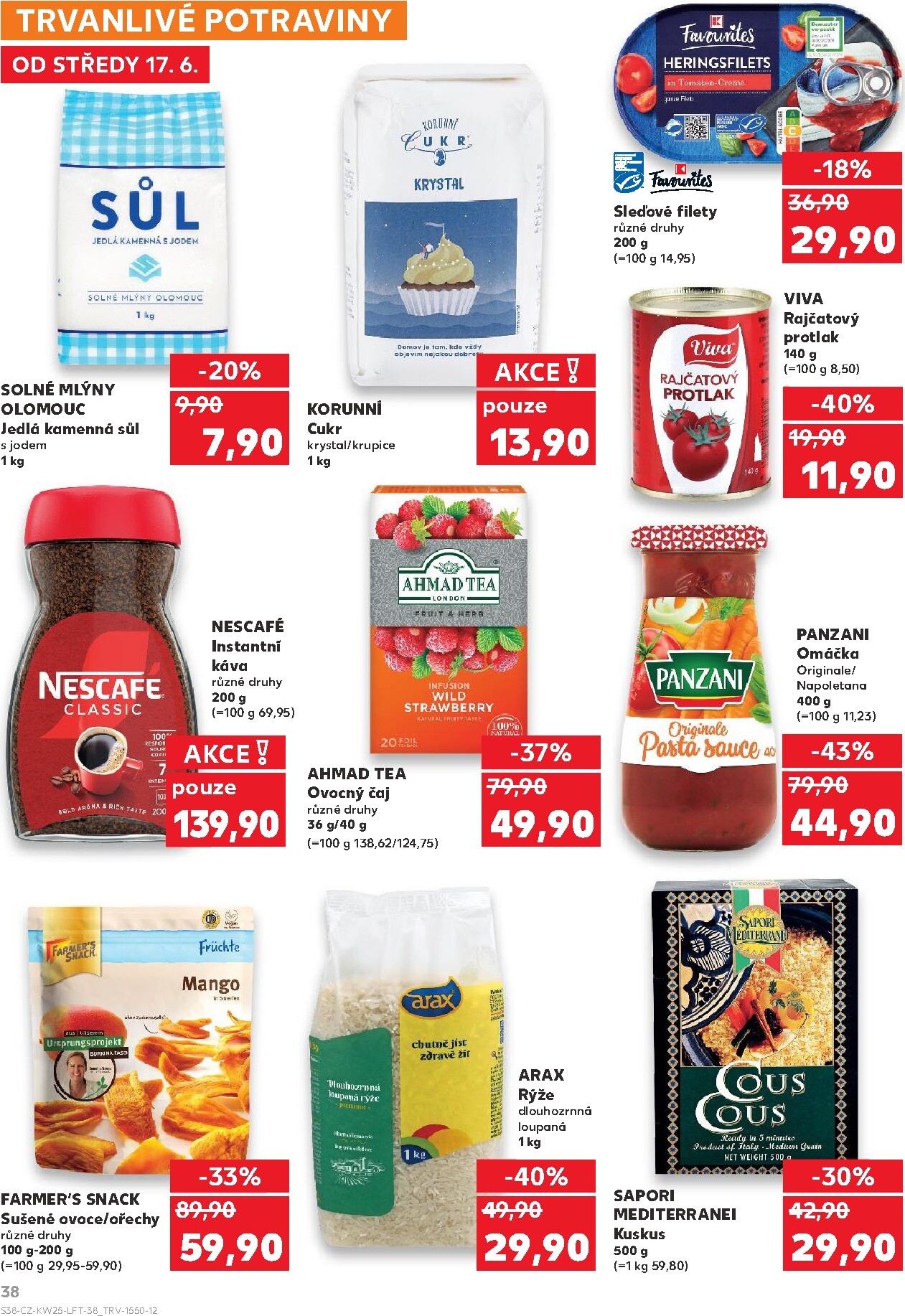 kaufland - Kaufland - Kolín leták na příští týden od středy 17.06.2026 do úterý 23.06.2026 - page: 38