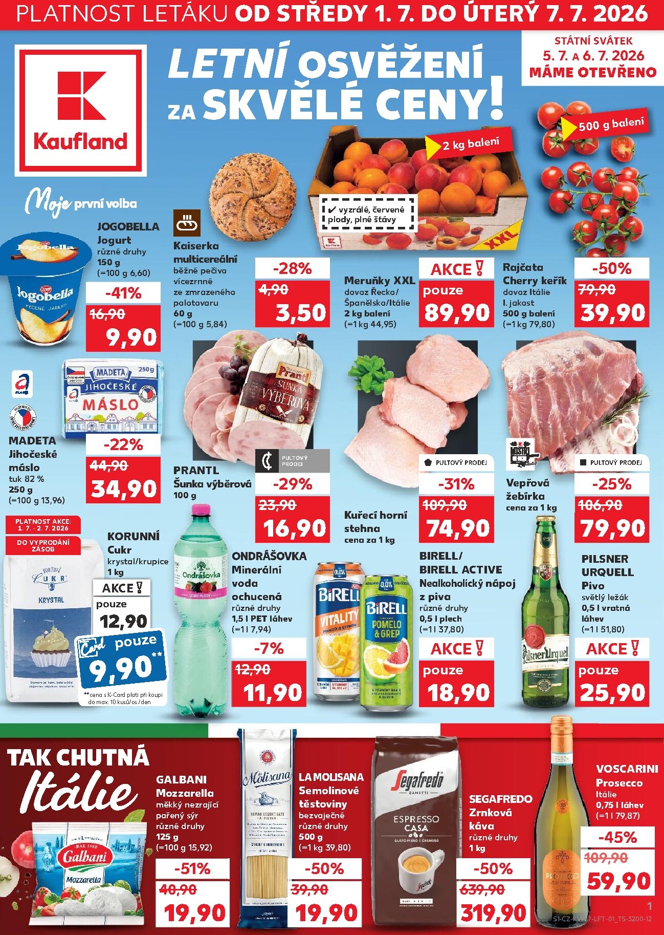 kaufland - Kaufland - Ostrava leták na příští týden od středy 01.07.2026 do úterý 07.07.2026