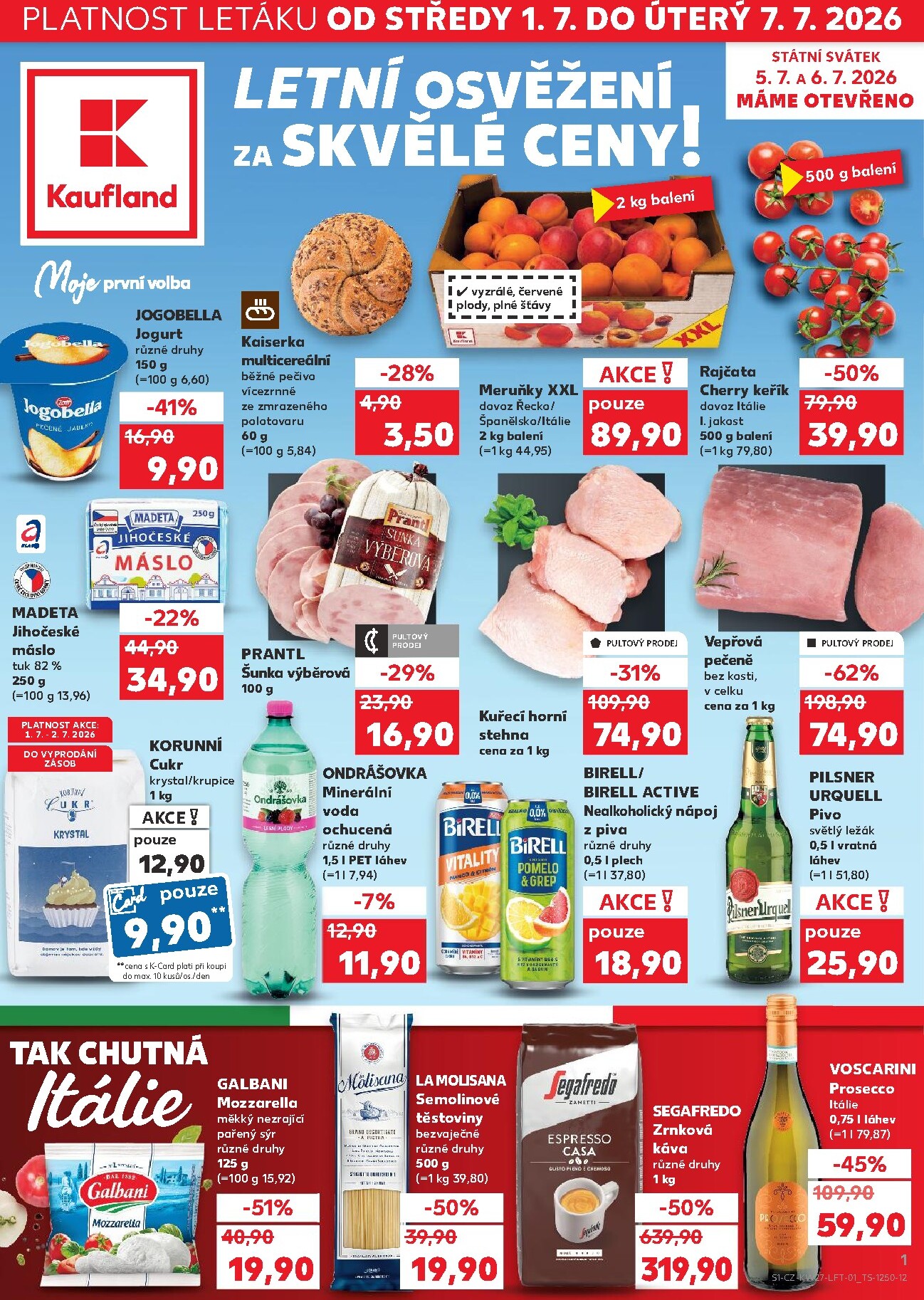 kaufland - Kaufland - Kolín leták na příští týden od středy 01.07.2026 do úterý 07.07.2026