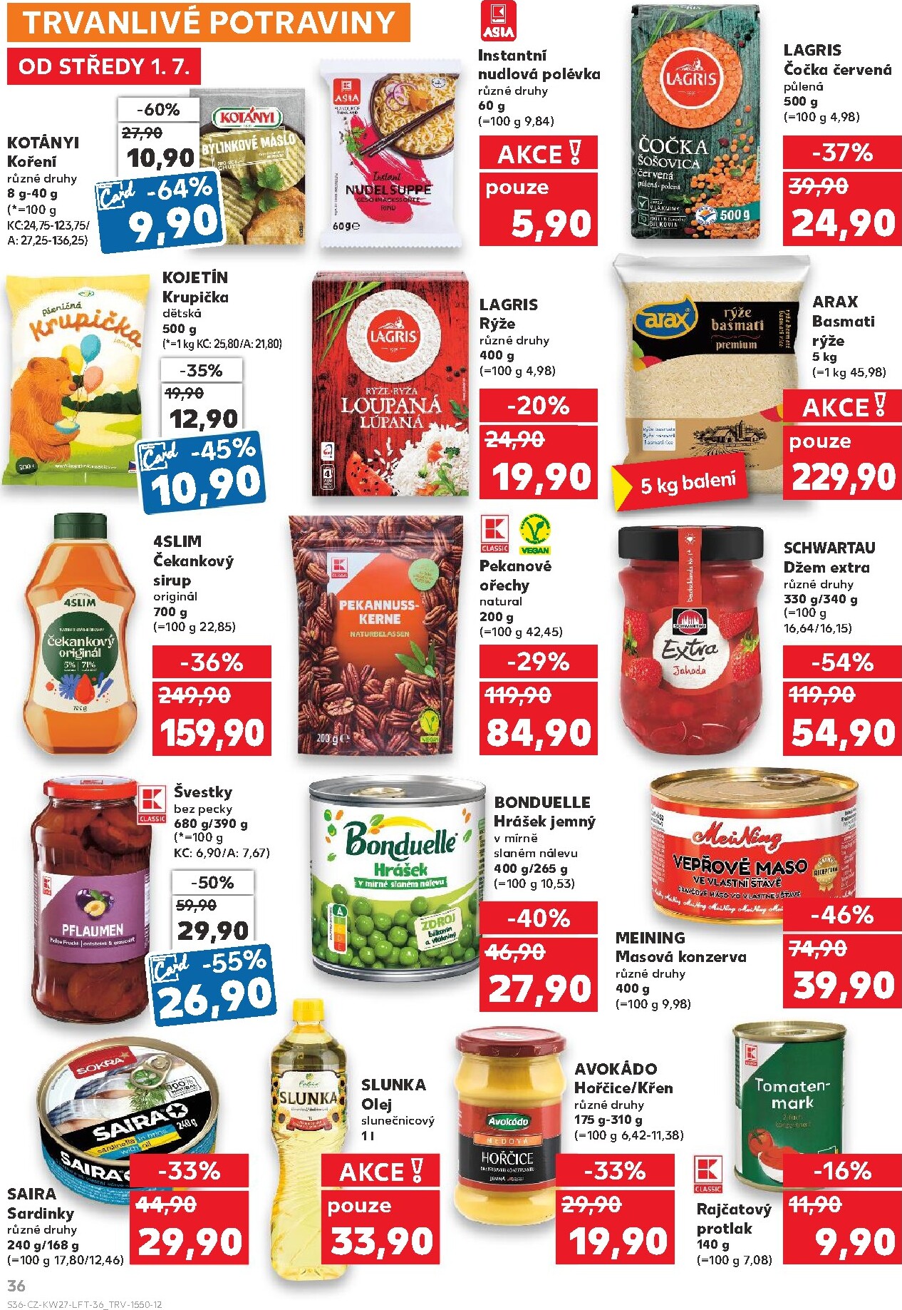 kaufland - Kaufland - Praha 4 leták na příští týden od středy 01.07.2026 do úterý 07.07.2026 - page: 36