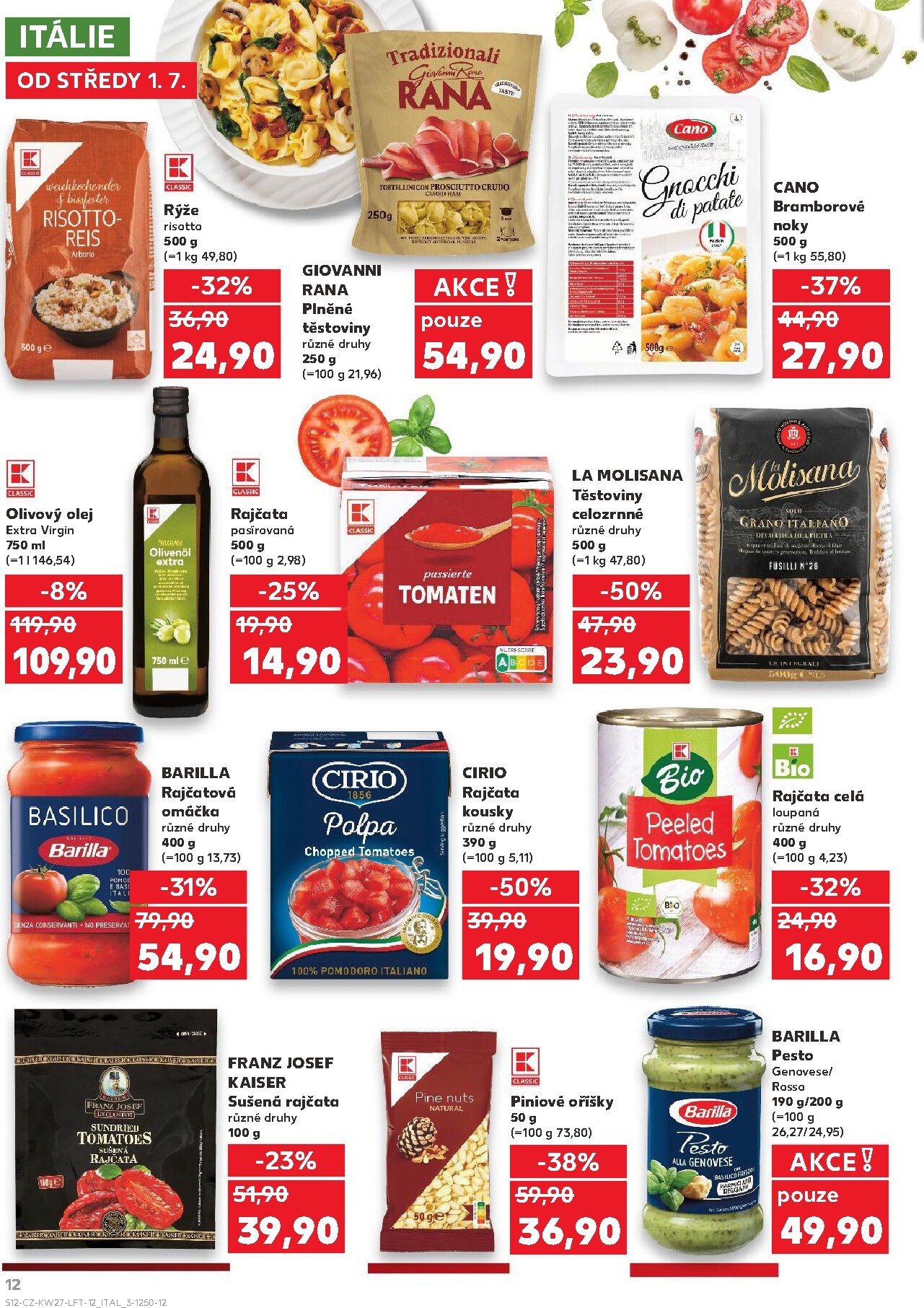 kaufland - Kaufland - Praha 4 leták na příští týden od středy 01.07.2026 do úterý 07.07.2026 - page: 12