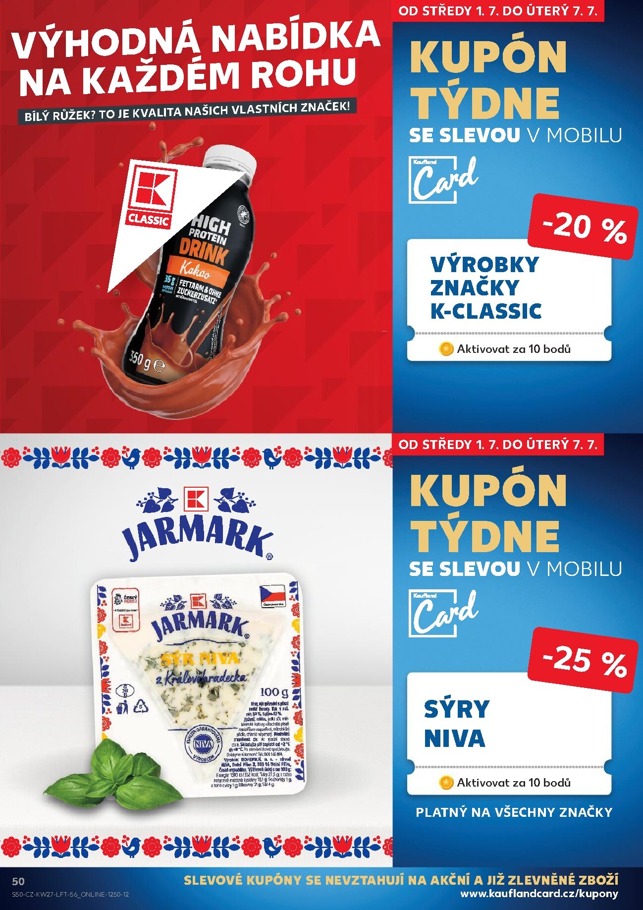 kaufland - Kaufland - Brno leták na příští týden od středy 01.07.2026 do úterý 07.07.2026 - page: 50