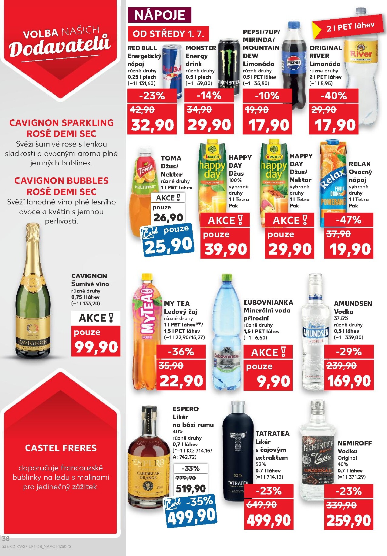 kaufland - Kaufland - Brno leták na příští týden od středy 01.07.2026 do úterý 07.07.2026 - page: 38
