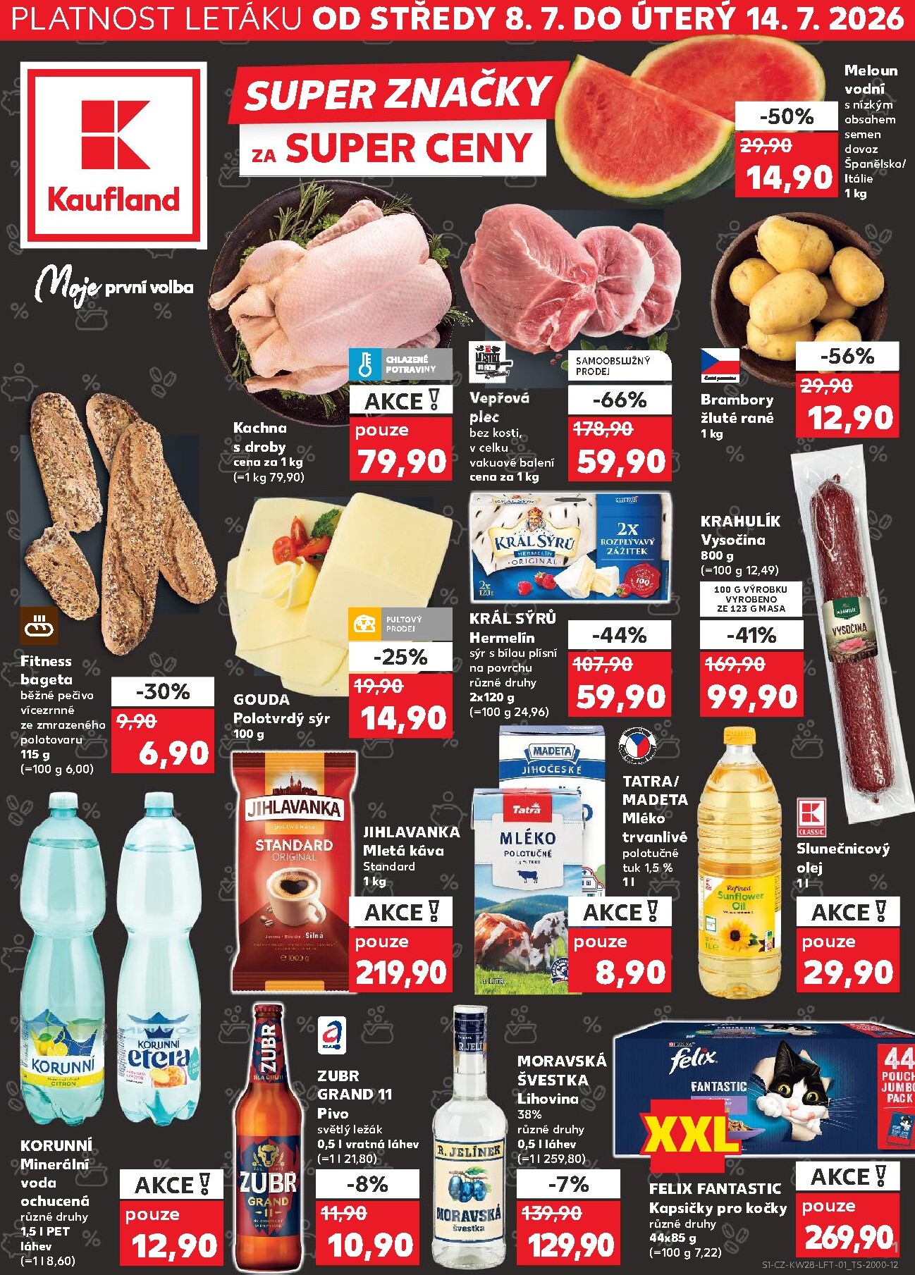 kaufland - Kaufland - Brno leták na příští týden od středy 08.07.2026 do úterý 14.07.2026