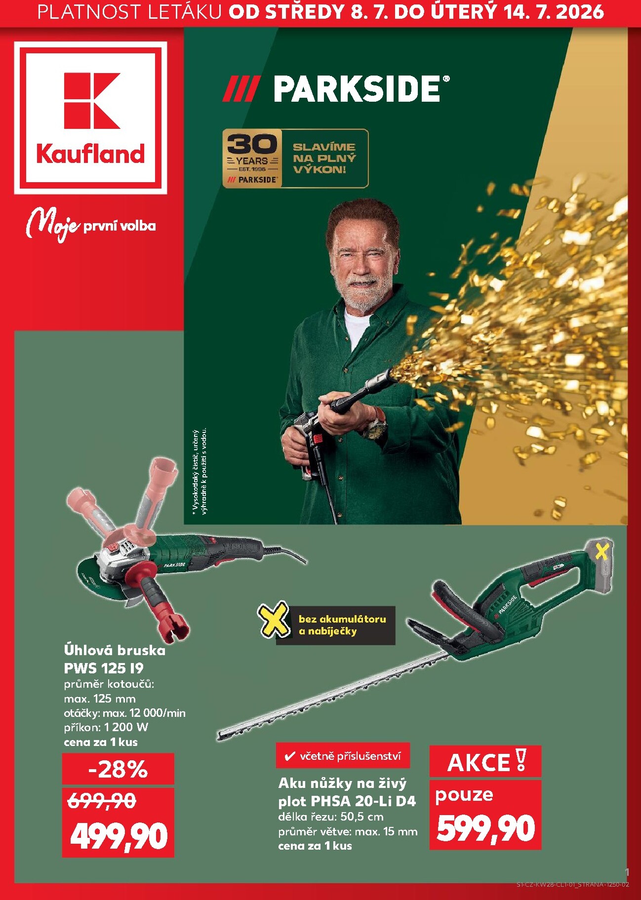 kaufland - Kaufland - Parkside - Ostrava leták na příští týden od středy 08.07.2026 do úterý 14.07.2026
