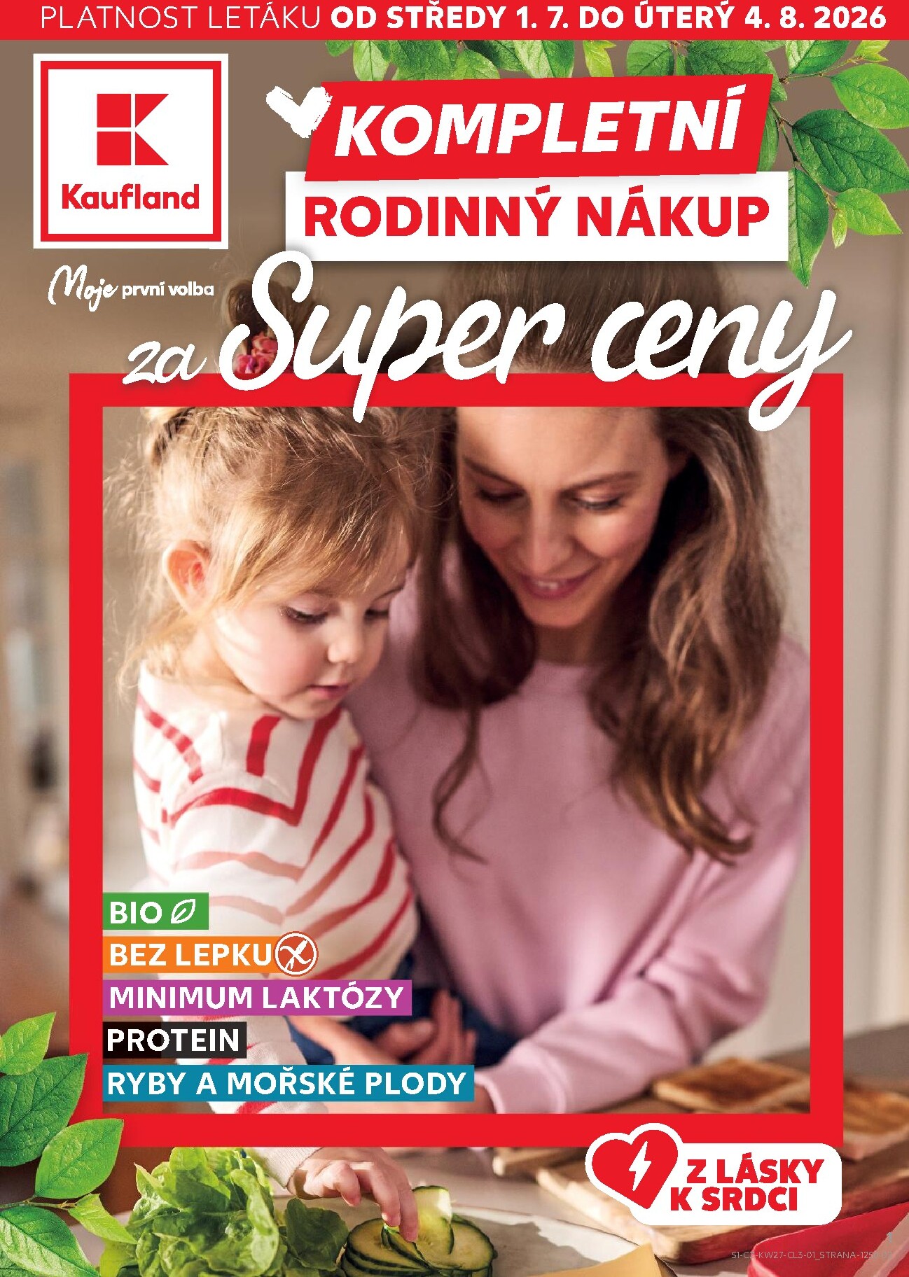 kaufland - Aktuální Kaufland leták platný od středy 01.07.2026 do úterý 04.08.2026 - page: 1