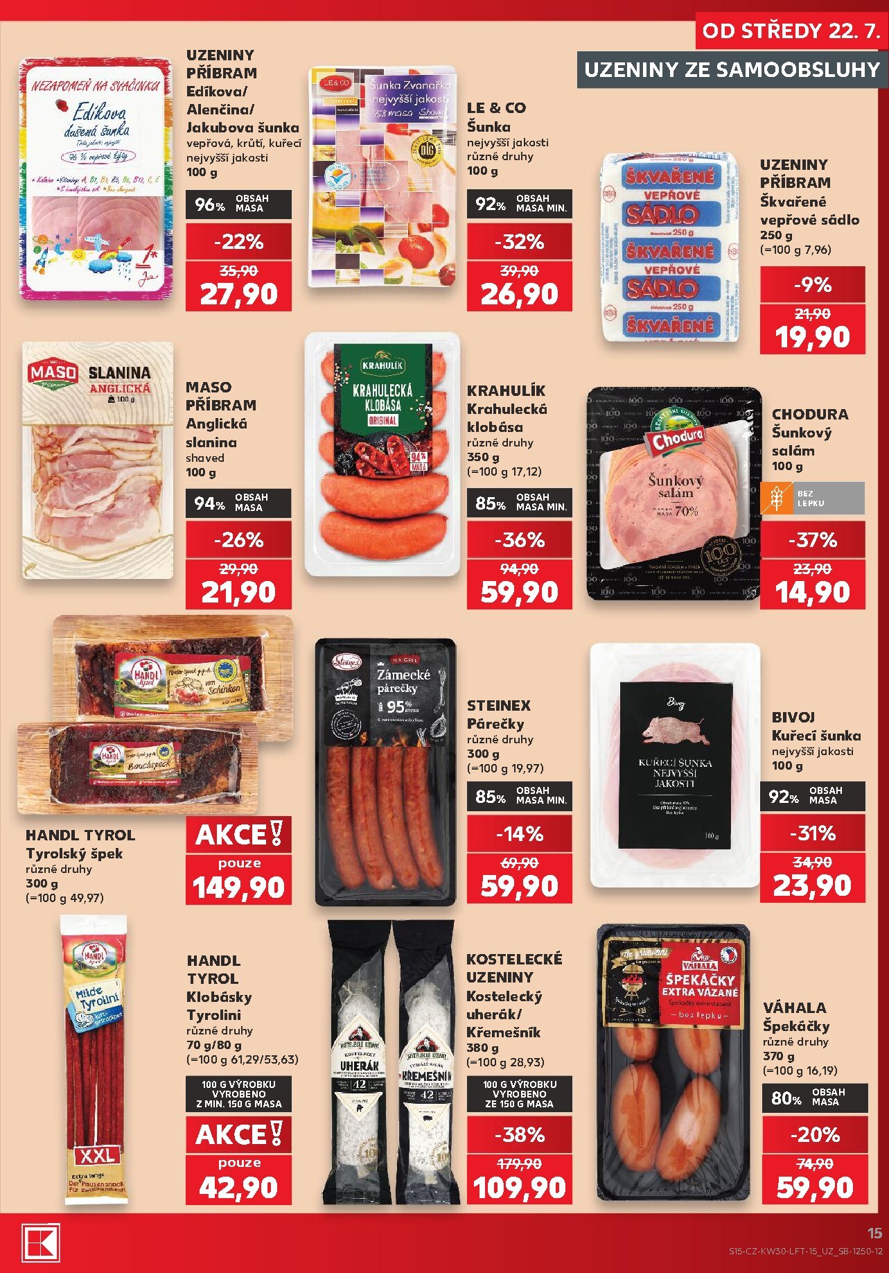 kaufland - Kaufland - Praha 4 leták na příští týden od středy 22.07.2026 do úterý 28.07.2026 - page: 15