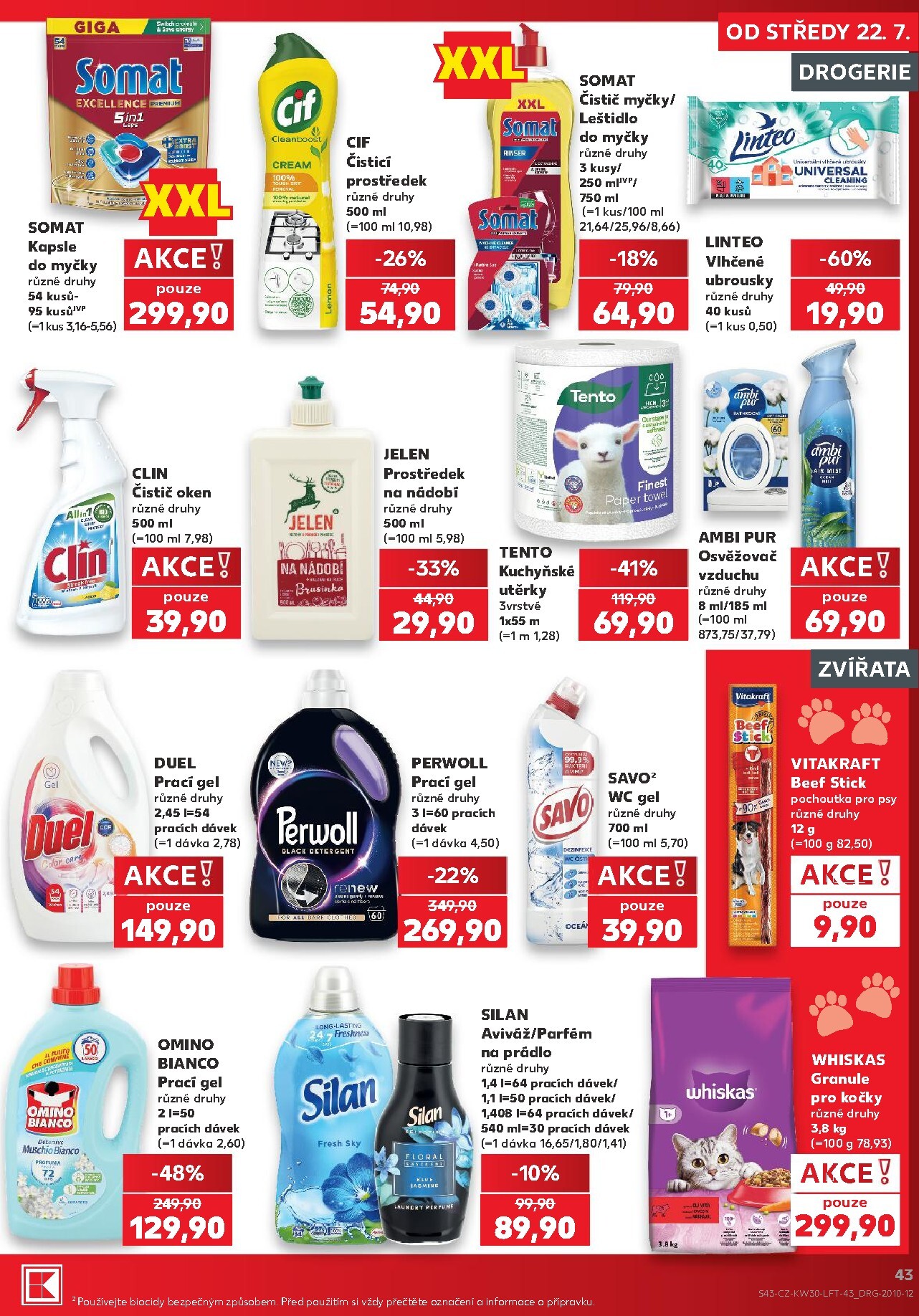 kaufland - Kaufland - Brno leták na příští týden od středy 22.07.2026 do úterý 28.07.2026 - page: 43