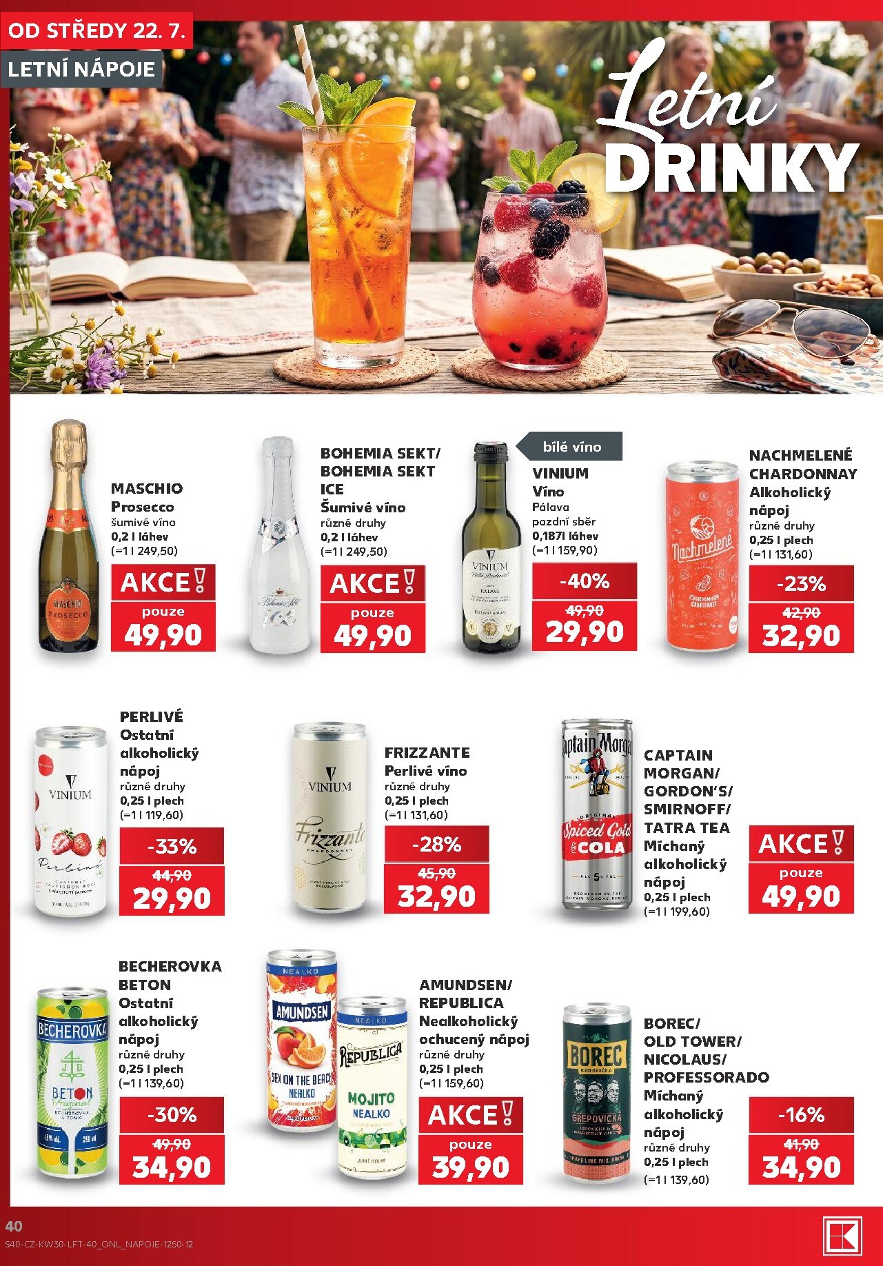 kaufland - Kaufland - Brno leták na příští týden od středy 22.07.2026 do úterý 28.07.2026 - page: 40