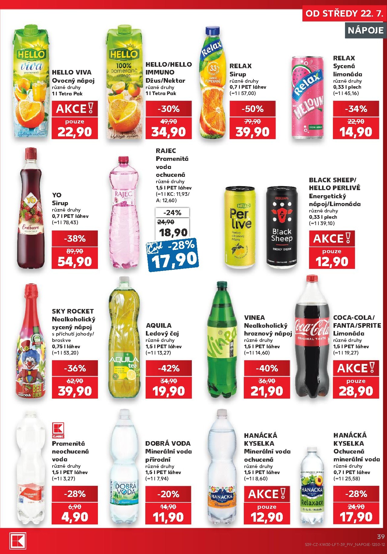 kaufland - Kaufland - Brno leták na příští týden od středy 22.07.2026 do úterý 28.07.2026 - page: 39