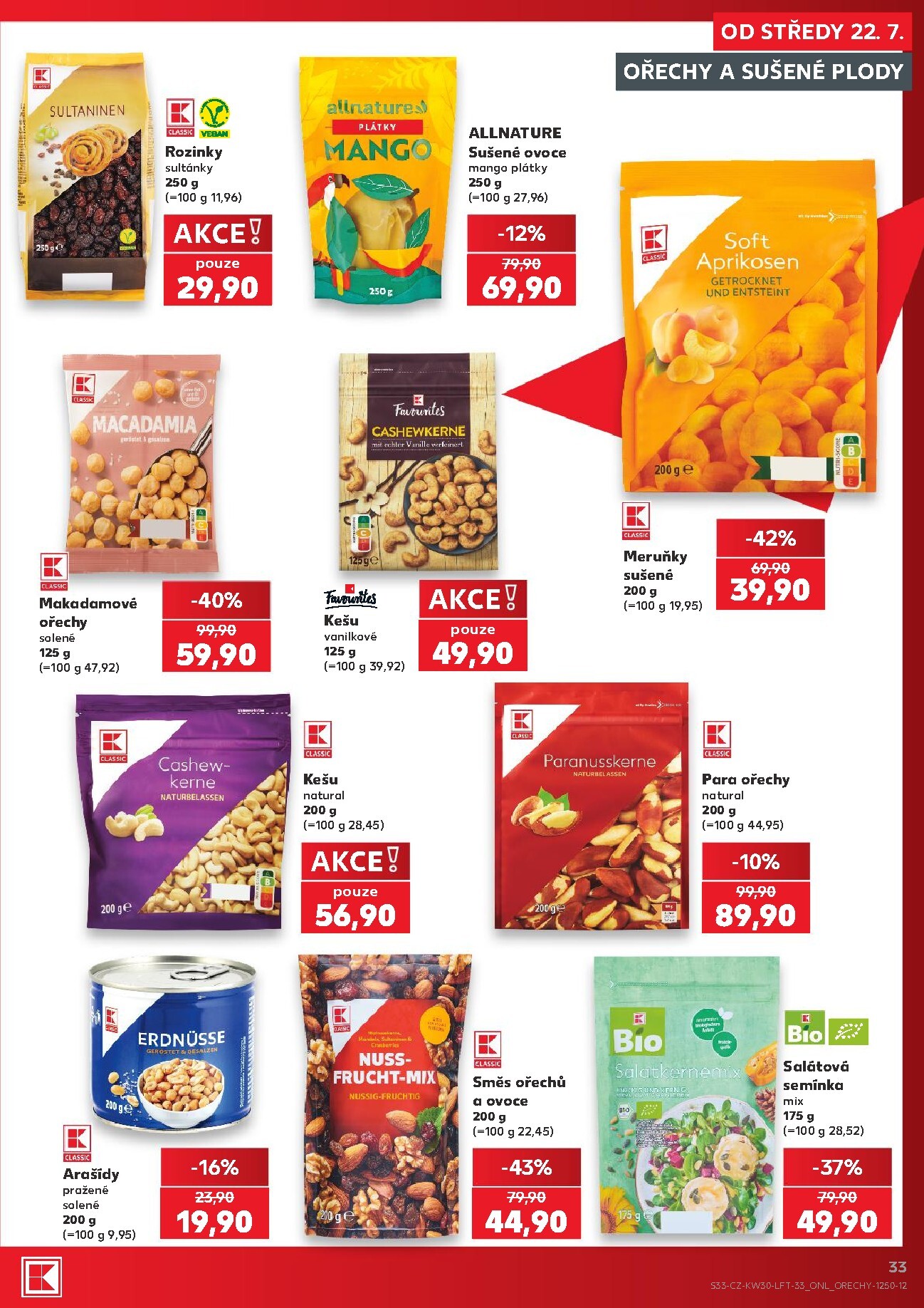 kaufland - Kaufland - Brno leták na příští týden od středy 22.07.2026 do úterý 28.07.2026 - page: 33