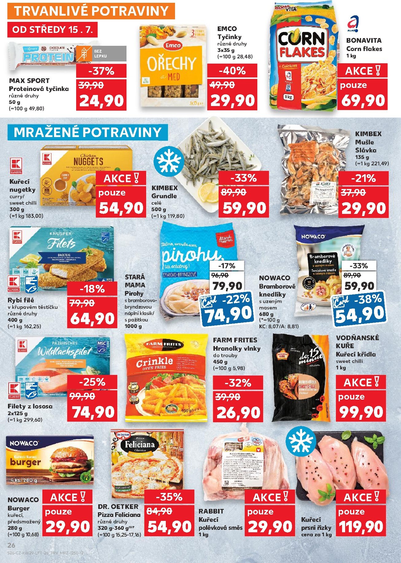 kaufland - Aktuální Kaufland - Leták - Praha 4 leták platný od středy 15.07.2026 do úterý 21.07.2026 - page: 26
