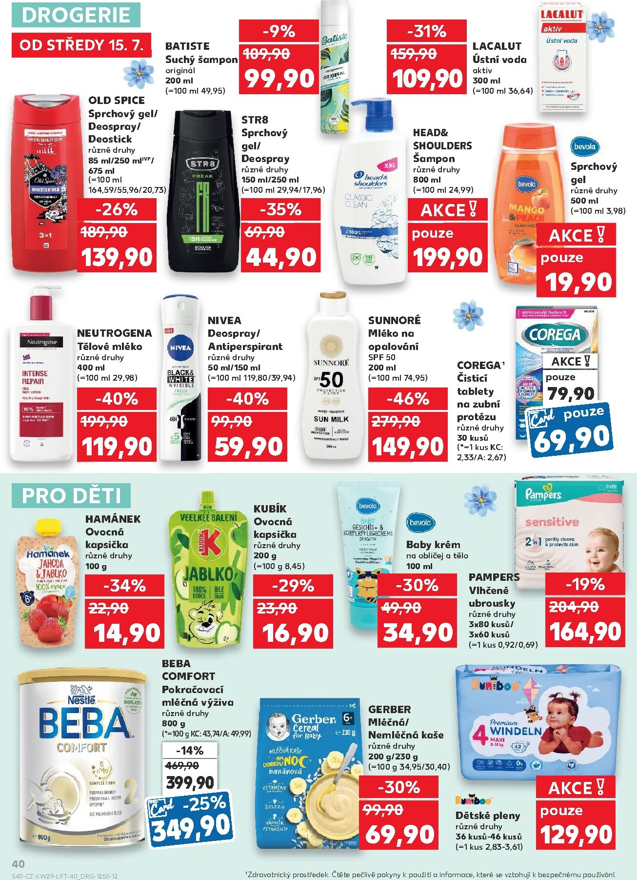 kaufland - Aktuální Kaufland - Leták - Praha 4 leták platný od středy 15.07.2026 do úterý 21.07.2026 - page: 40