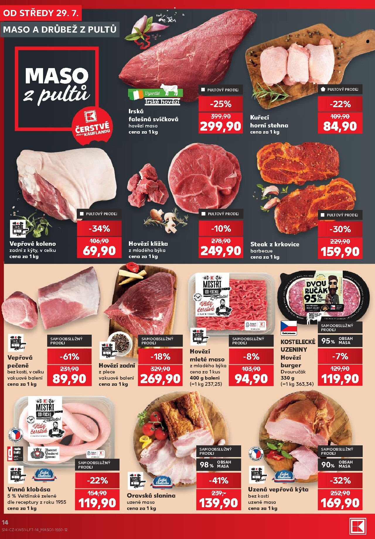 kaufland - Budoucí Kaufland - Praha 4 leták platný od středy 29.07.2026 do úterý 04.08.2026 - page: 14
