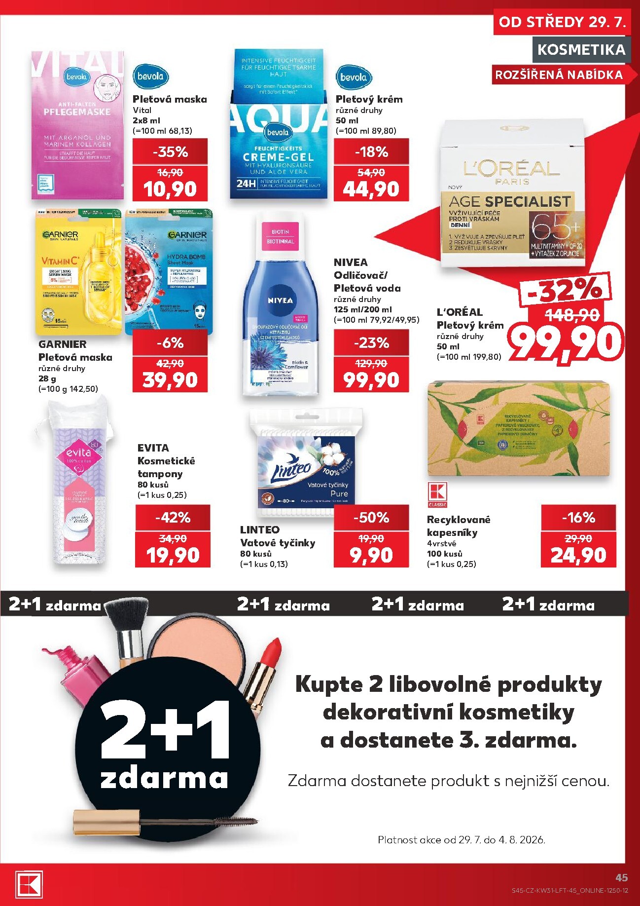 kaufland - Budoucí Kaufland - Brno leták platný od středy 29.07.2026 do úterý 04.08.2026 - page: 45