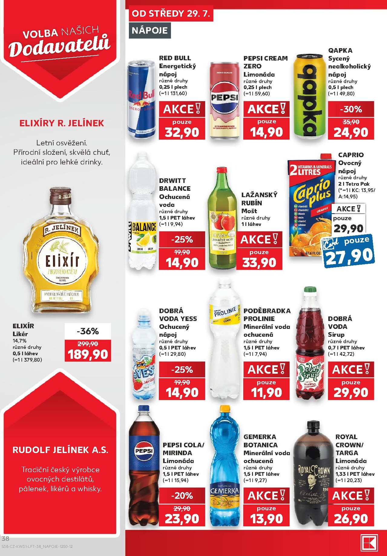 kaufland - Budoucí Kaufland - Kolín leták platný od středy 29.07.2026 do úterý 04.08.2026 - page: 38